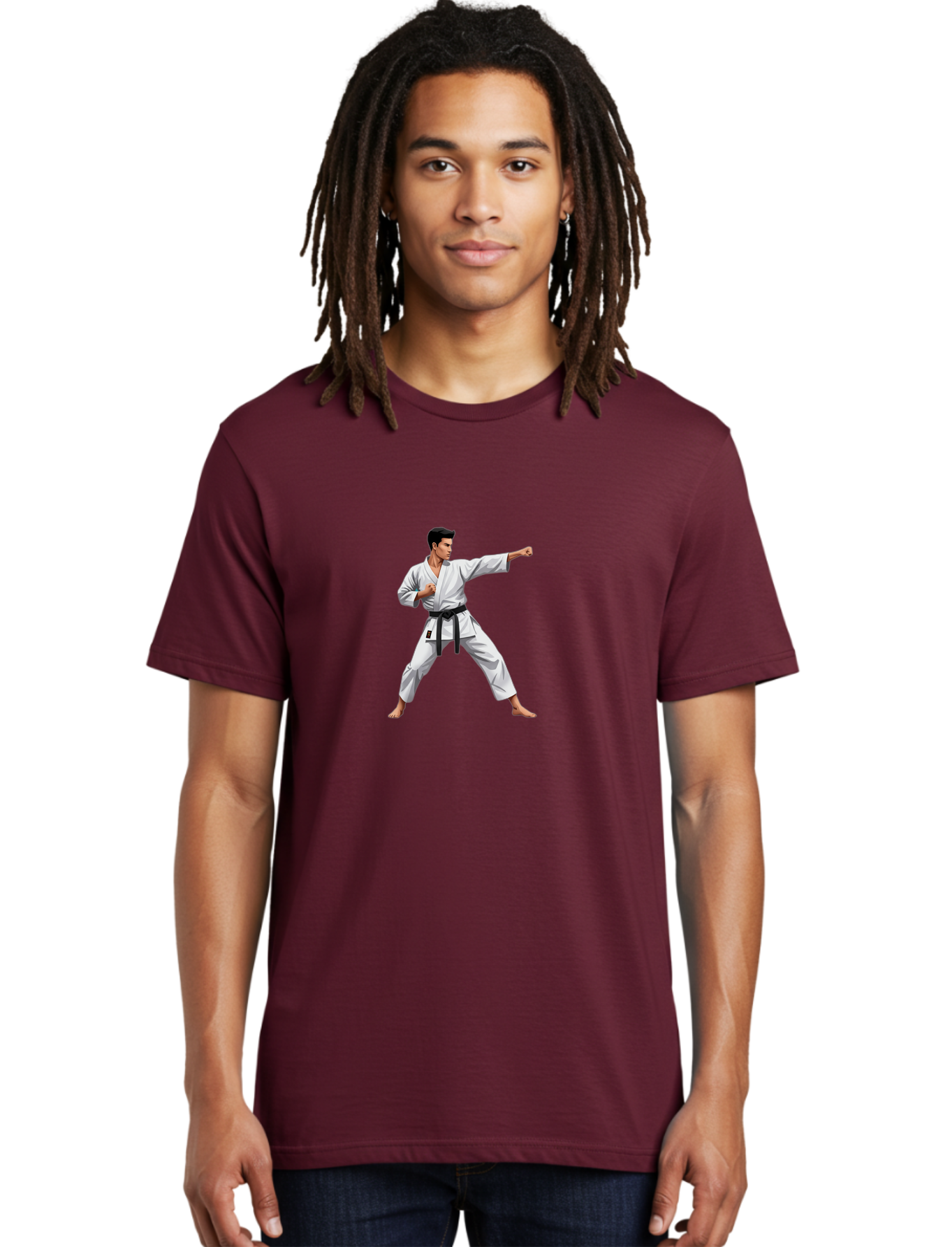 Man-In-Karate-Pose Men'S Graphic Tee, 100% Cotton, Comfortable Casual Summer Wear, Machine Washable, Vintage Camera, Old Camera, Antique Camera, Black Camera, Classic Photography, Photography Equipment, Nostalgic Device, Film Camera, Bag745