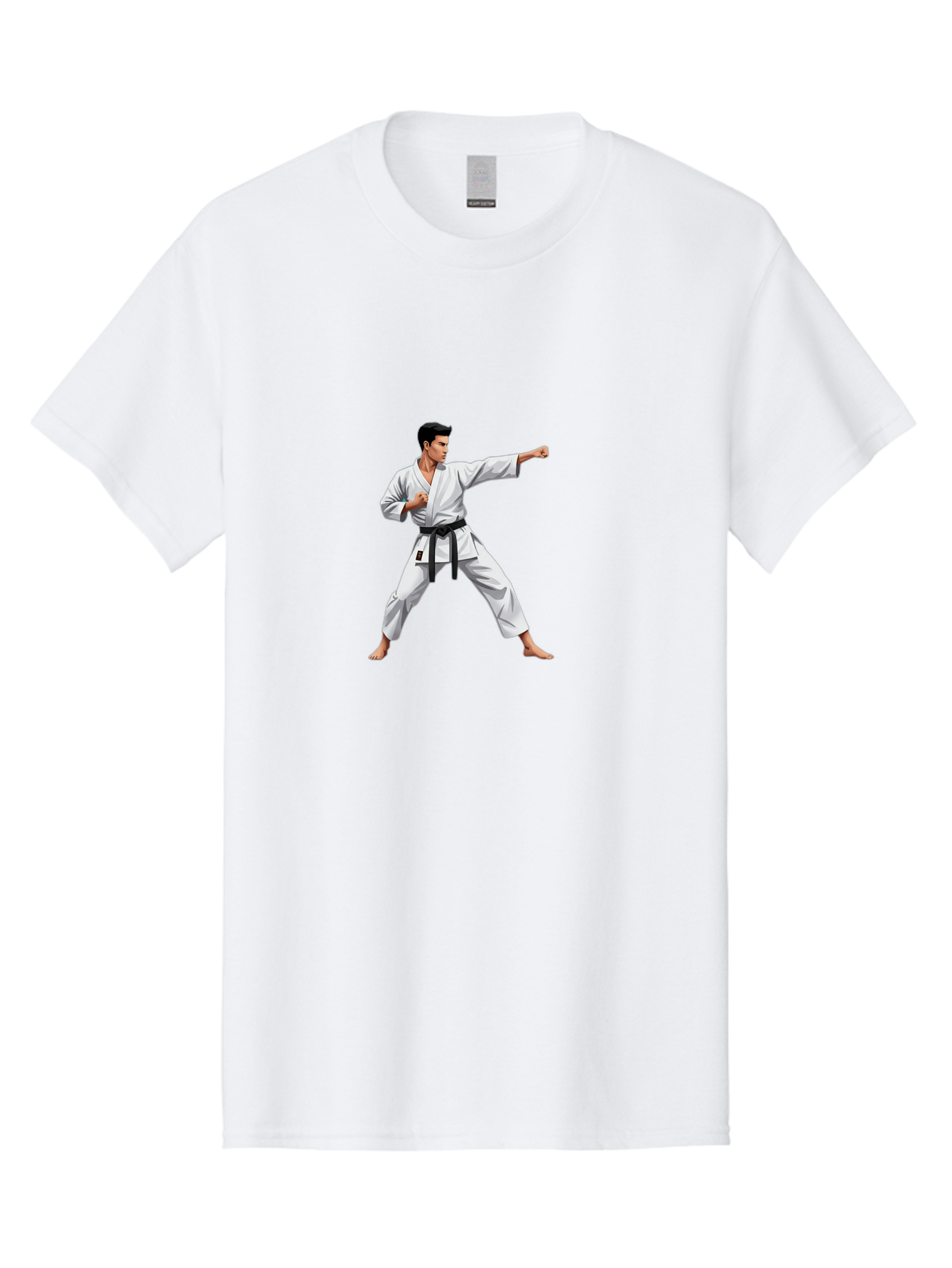 Man-In-Karate-Pose Men'S Graphic Tee, 100% Cotton, Comfortable Casual Summer Wear, Machine Washable, Vintage Camera, Old Camera, Antique Camera, Black Camera, Classic Photography, Photography Equipment, Nostalgic Device, Film Camera, Bag745