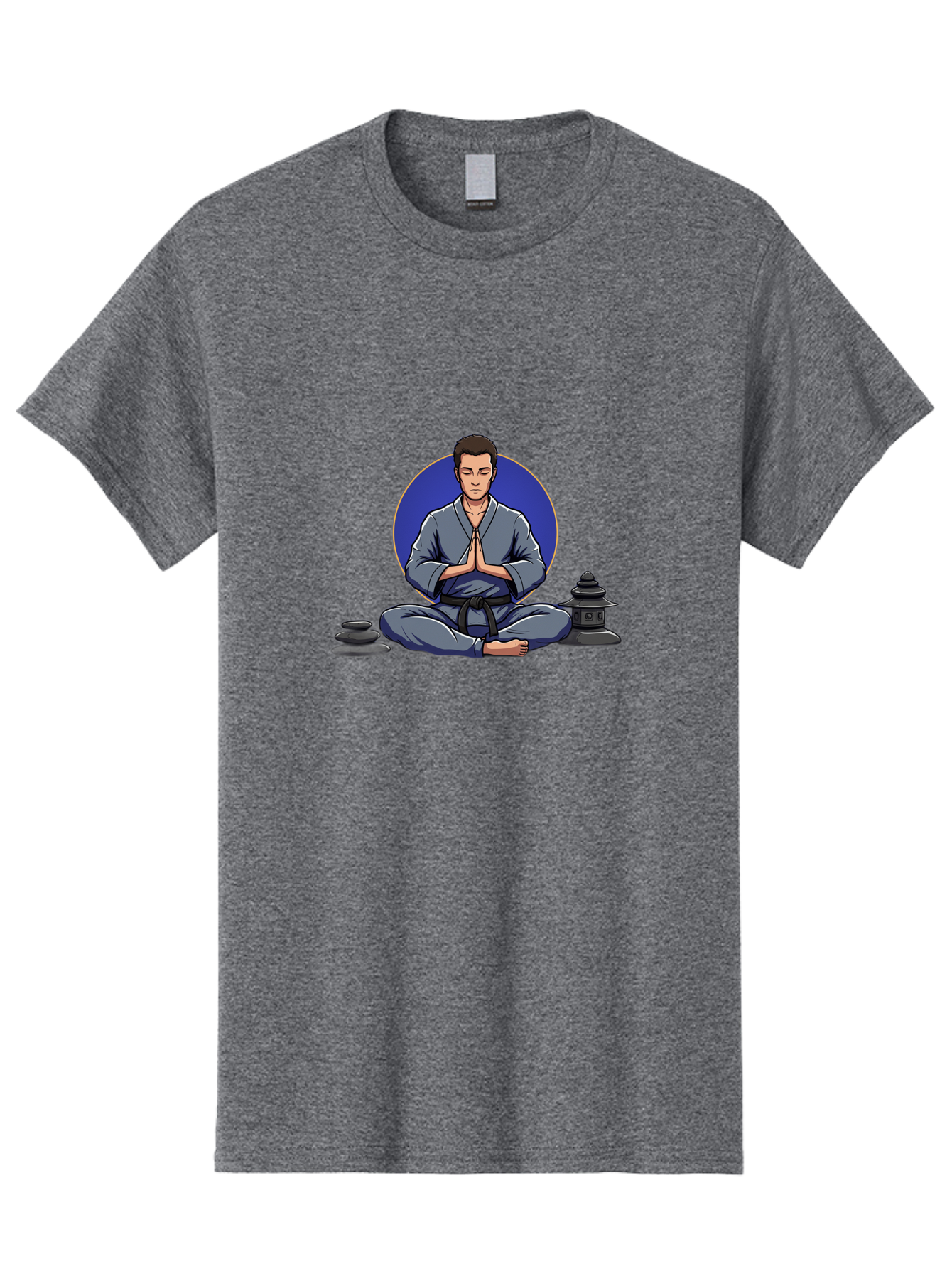Man-Meditating Men'S Graphic Tee, 100% Cotton, Comfortable Casual Summer Wear, Machine Washable, Vintage Camera, Old Camera, Antique Camera, Black Camera, Classic Photography, Photography Equipment, Nostalgic Device, Film Camera, Camera Art Bag747