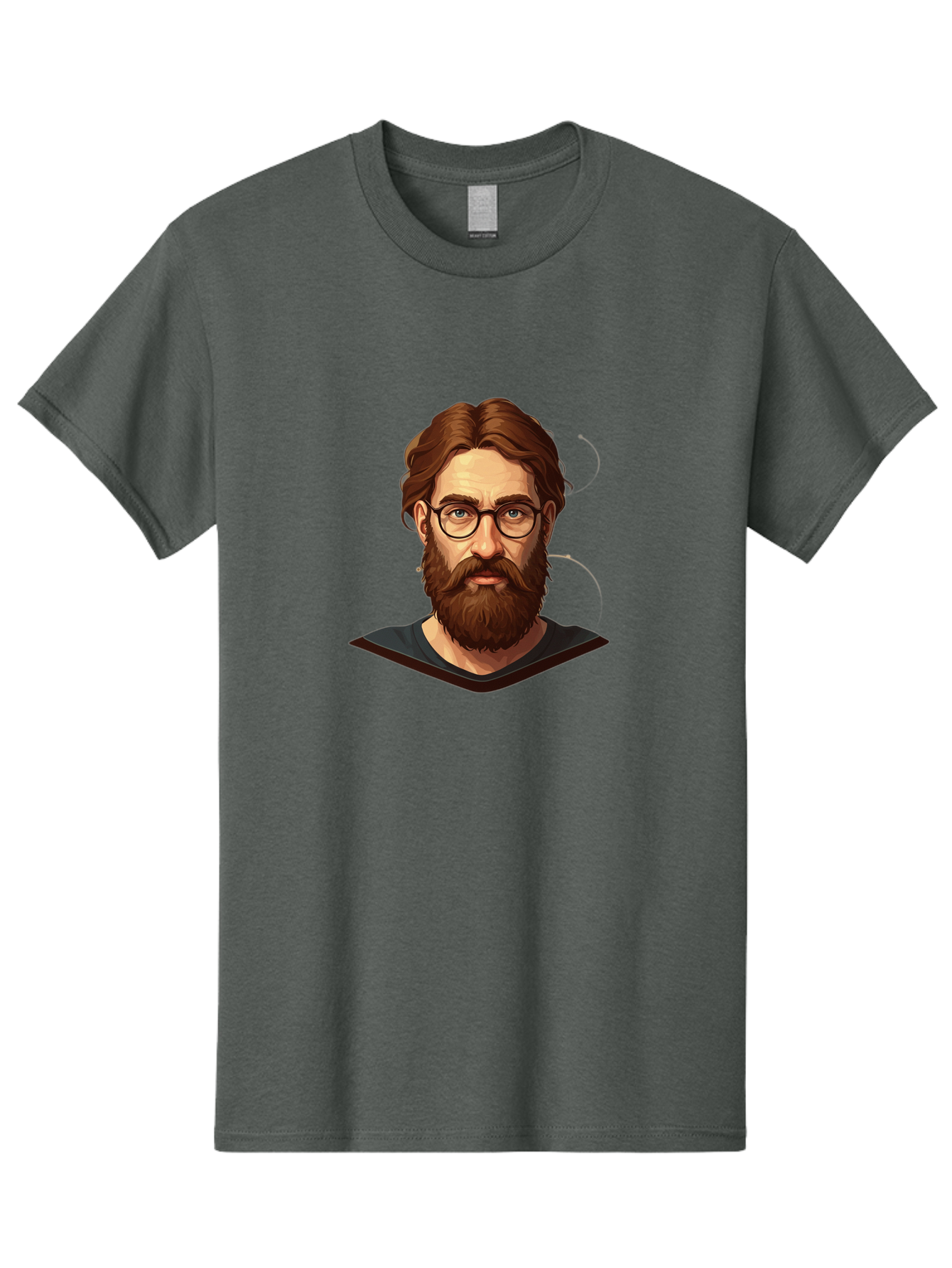 Man-With-Beard-And-Glasses Men'S Graphic Tee, 100% Cotton, Comfortable Casual Summer Wear, Machine Washable, Vintage Camera, Old Camera, Antique Camera, Black Camera, Classic Photography, Photography Equipment, Nostalgic Device, Film Camera, Bag749