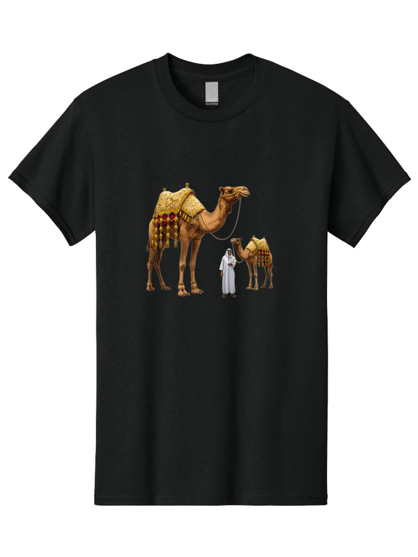 Man-With-Camels Men'S Graphic Tee, 100% Cotton, Comfortable Casual Summer Wear, Machine Washable, Vintage Camera, Old Camera, Antique Camera, Black Camera, Classic Photography, Photography Equipment, Nostalgic Device, Film Camera, Camera Art Bag751