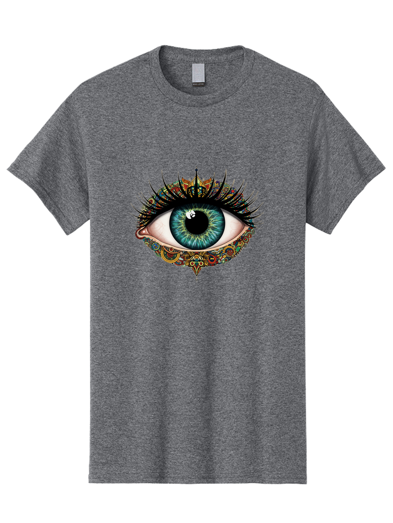 Mandalas-Eye Men'S Graphic Tee, 100% Cotton, Comfortable Casual Summer Wear, Machine Washable, Vintage Camera, Old Camera, Antique Camera, Black Camera, Classic Photography, Photography Equipment, Nostalgic Device, Film Camera, Camera Art Bag757