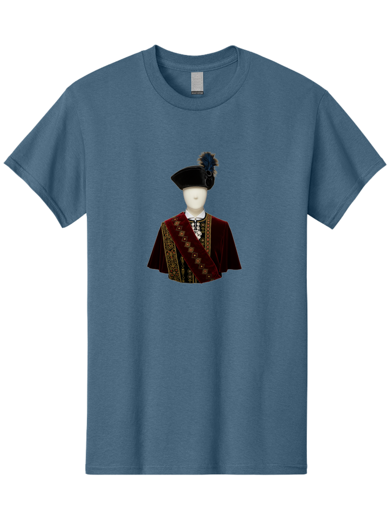 Mannequin-In-Sash-Coat-And-Hat Men'S Graphic Tee, 100% Cotton, Comfortable Casual Summer Wear, Machine Washable, Vintage Camera, Old Camera, Antique Camera, Black Camera, Classic Photography, Photography Equipment, Nostalgic Device, Bag759