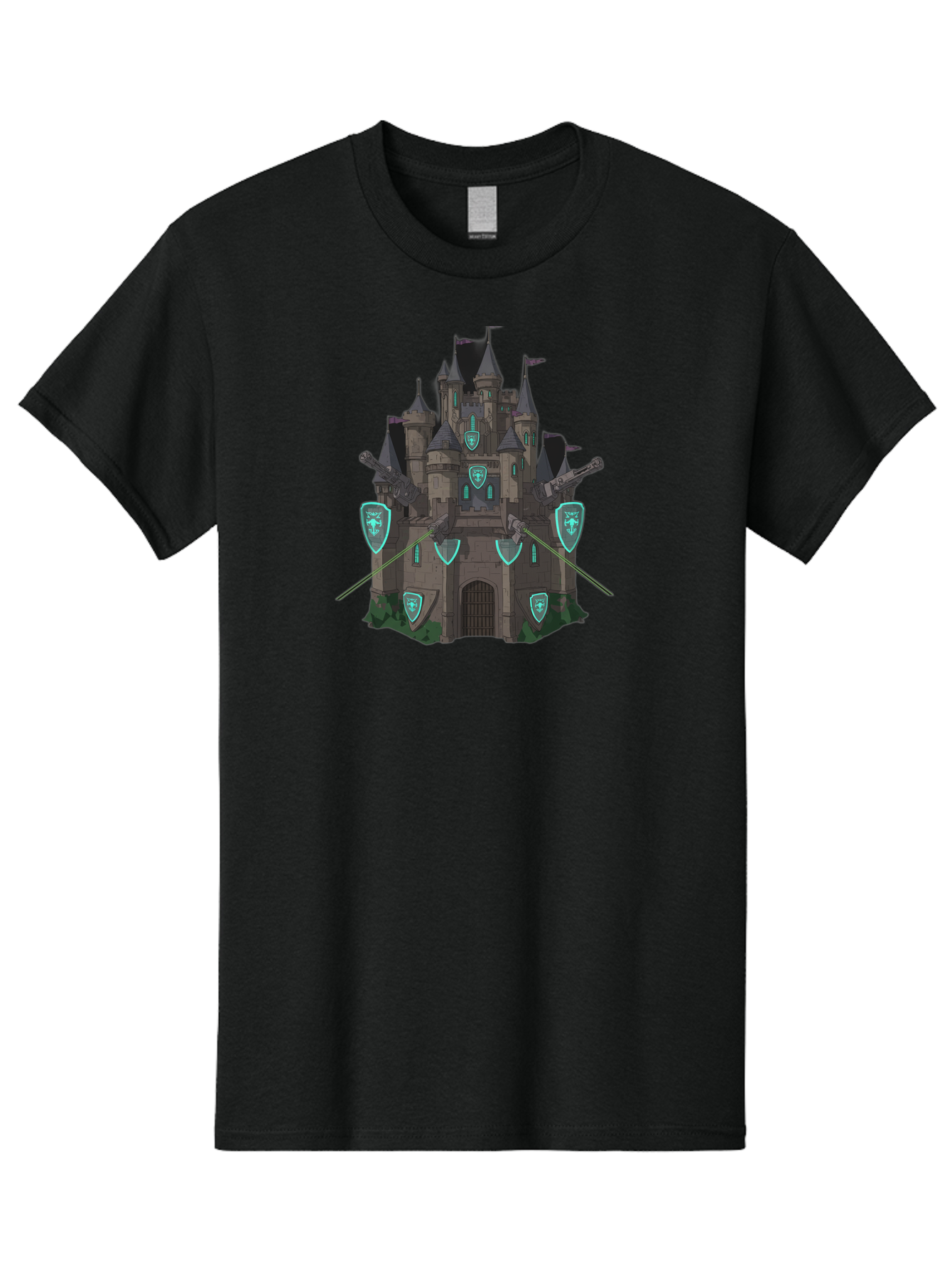 Medieval-Castle-1 Men'S Graphic Tee, 100% Cotton, Comfortable Casual Summer Wear, Machine Washable, Vintage Camera, Old Camera, Antique Camera, Black Camera, Classic Photography, Photography Equipment, Nostalgic Device, Film Camera, Camera Art Bag764