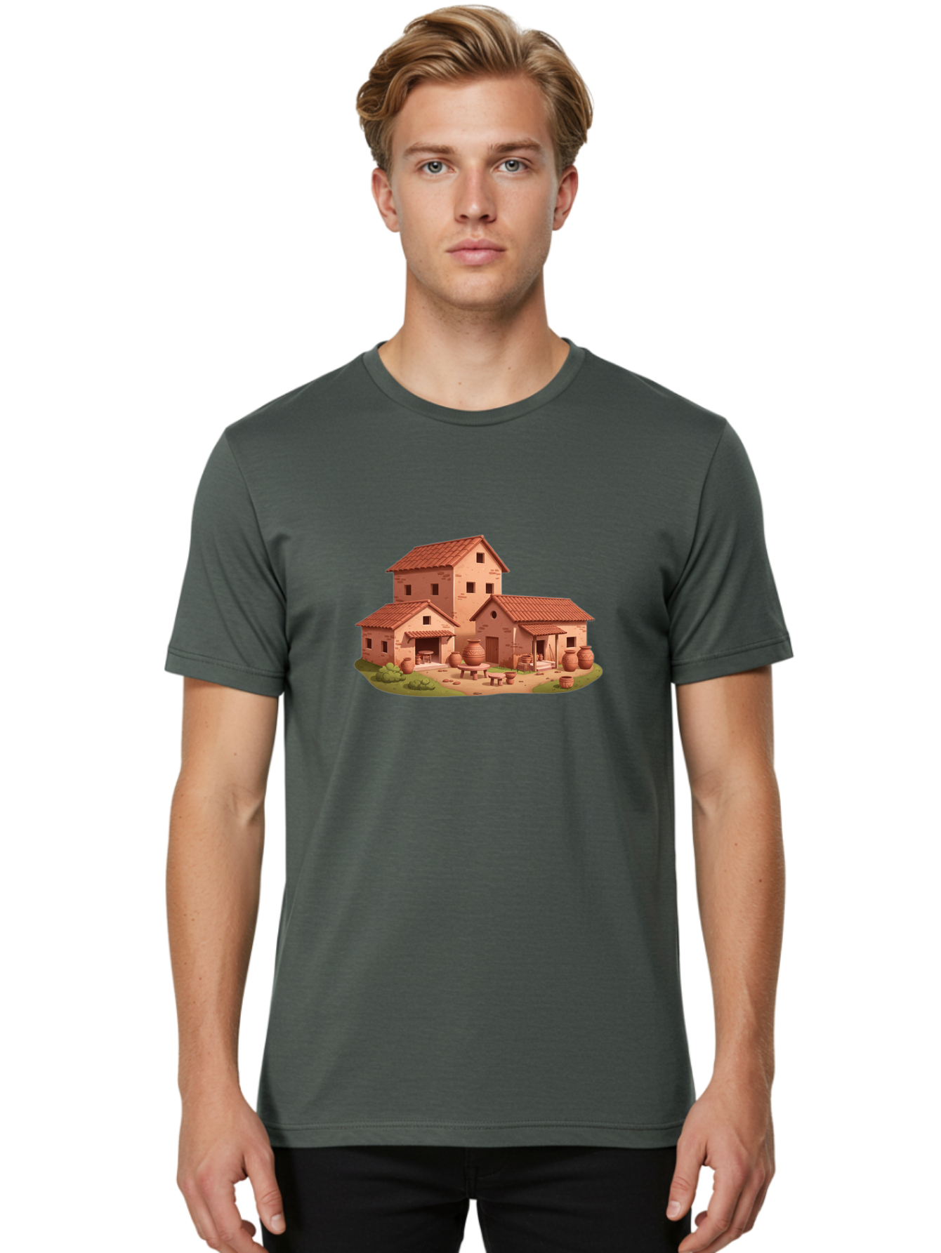 Medieval-House Men'S Graphic Tee, 100% Cotton, Comfortable Casual Summer Wear, Machine Washable, Vintage Camera, Old Camera, Antique Camera, Black Camera, Classic Photography, Photography Equipment, Nostalgic Device, Film Camera, Camera Art Bag766