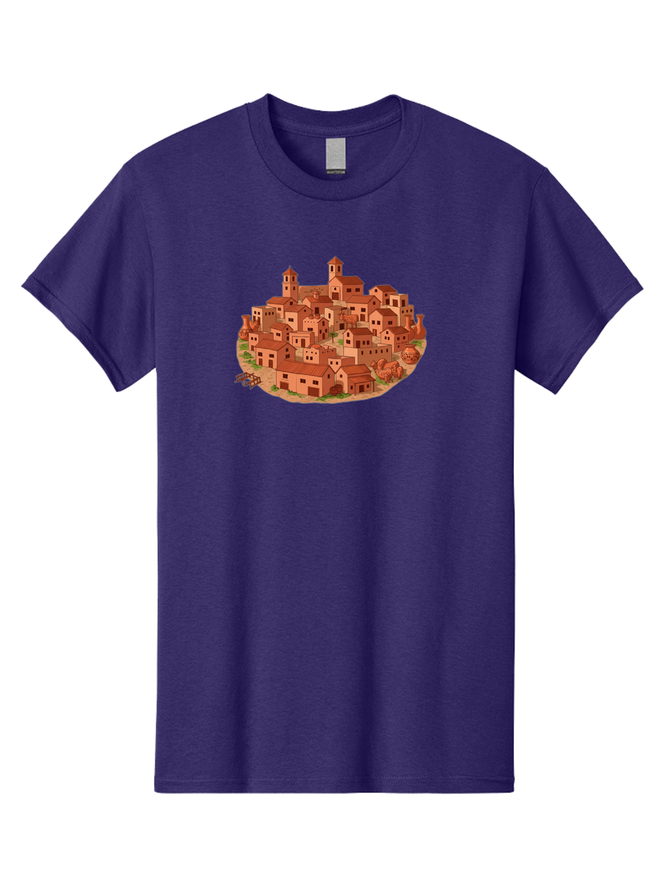 Medieval-Village-1 Men'S Graphic Tee, 100% Cotton, Comfortable Casual Summer Wear, Machine Washable, Vintage Camera, Old Camera, Antique Camera, Black Camera, Classic Photography, Photography Equipment, Nostalgic Device, Film Camera, Bag768