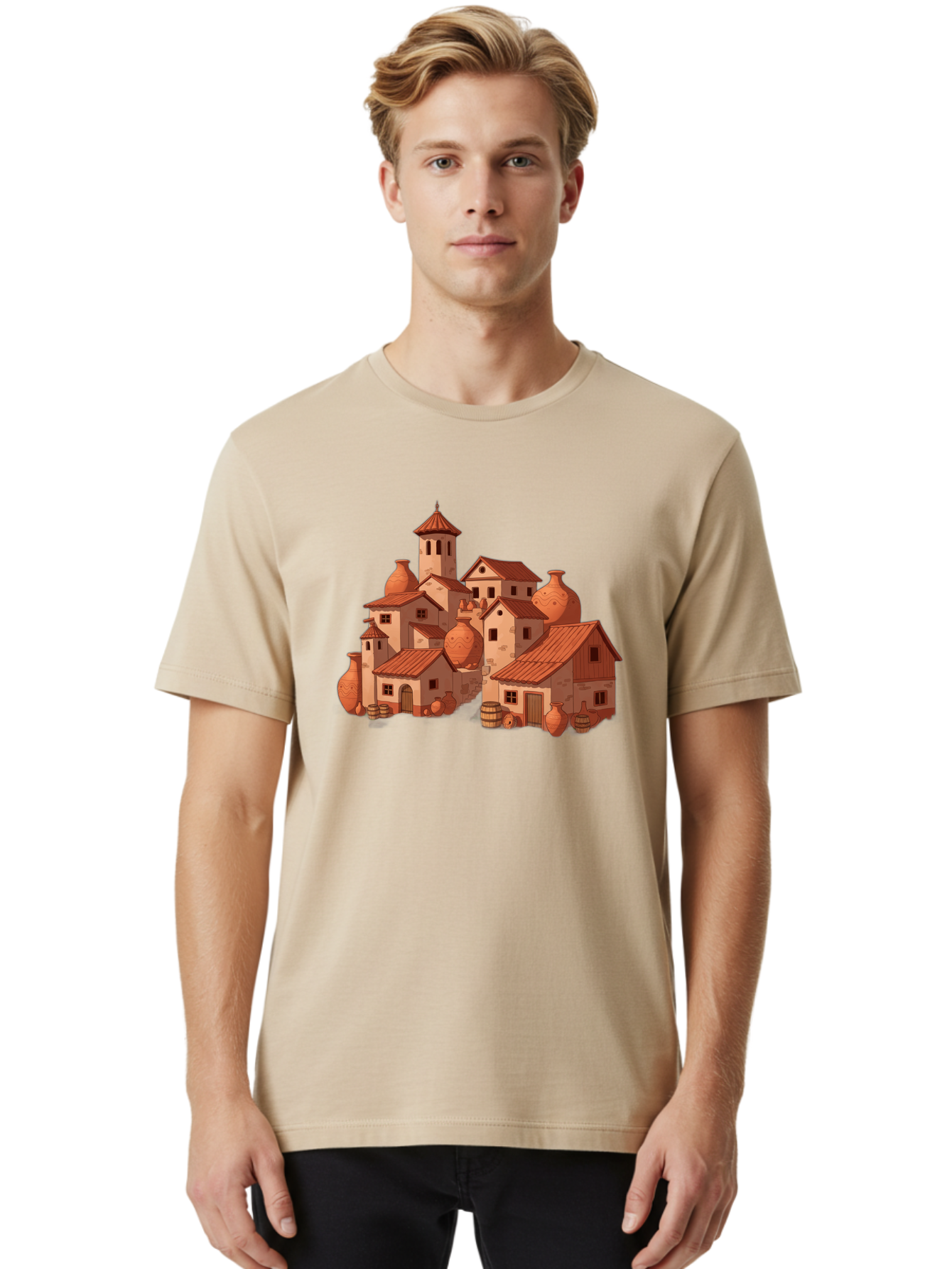 Medieval-Village Men'S Graphic Tee, 100% Cotton, Comfortable Casual Summer Wear, Machine Washable, Vintage Camera, Old Camera, Antique Camera, Black Camera, Classic Photography, Photography Equipment, Nostalgic Device, Film Camera, Camera Art Bag769