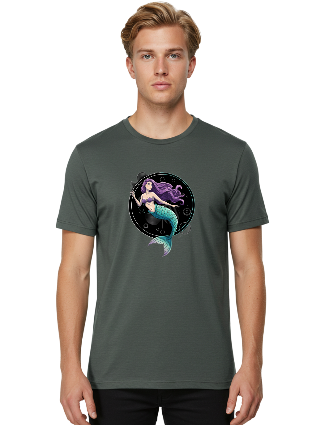 Mermaid-Astrology Men'S Graphic Tee, 100% Cotton, Comfortable Casual Summer Wear, Machine Washable, Vintage Camera, Old Camera, Antique Camera, Black Camera, Classic Photography, Photography Equipment, Nostalgic Device, Film Camera, Camera Art Bag773