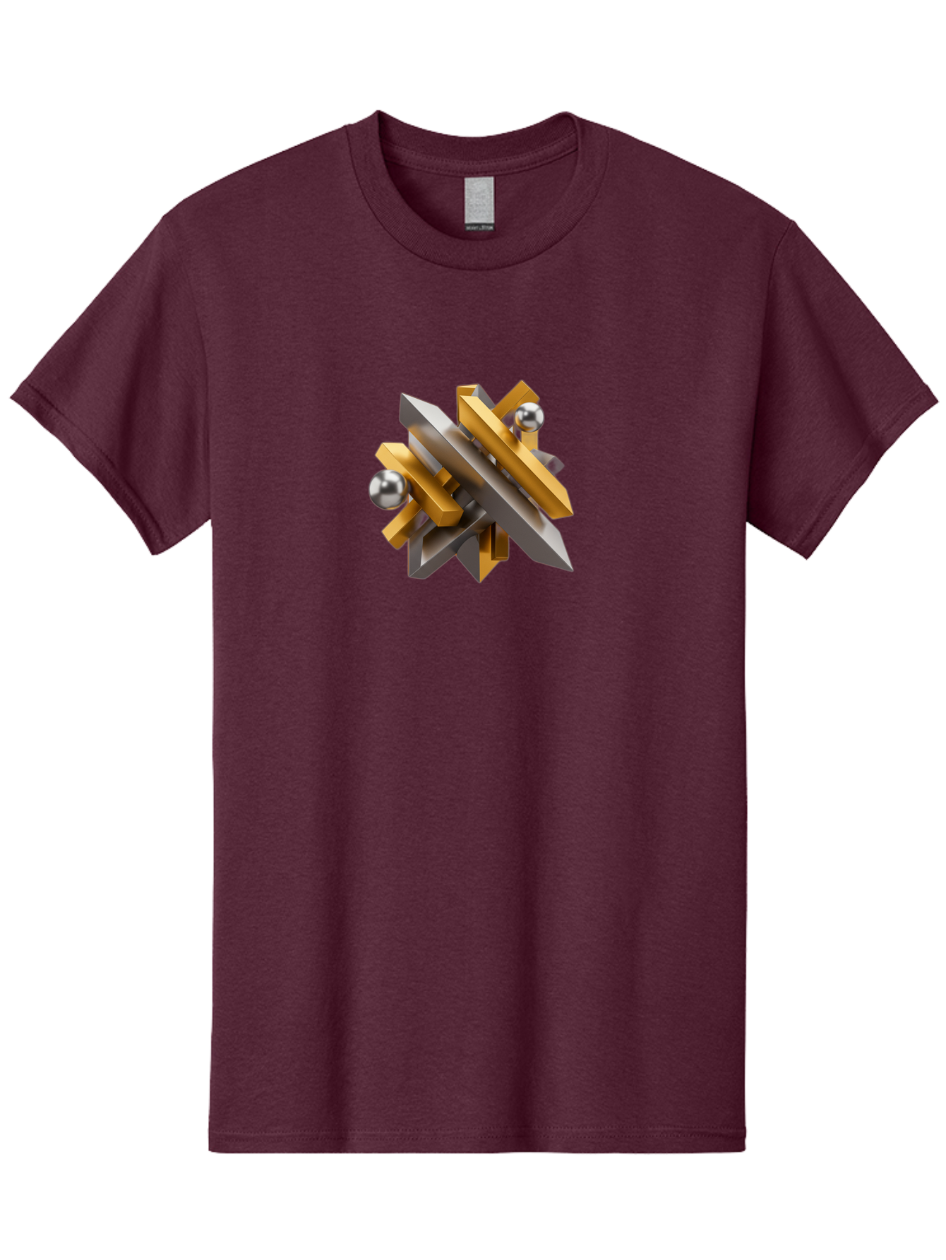 Metallic-Geometric-Shapes Men'S Graphic Tee, 100% Cotton, Comfortable Casual Summer Wear, Machine Washable, Vintage Camera, Old Camera, Antique Camera, Black Camera, Classic Photography, Photography Equipment, Nostalgic Device, Film Camera, Bag779