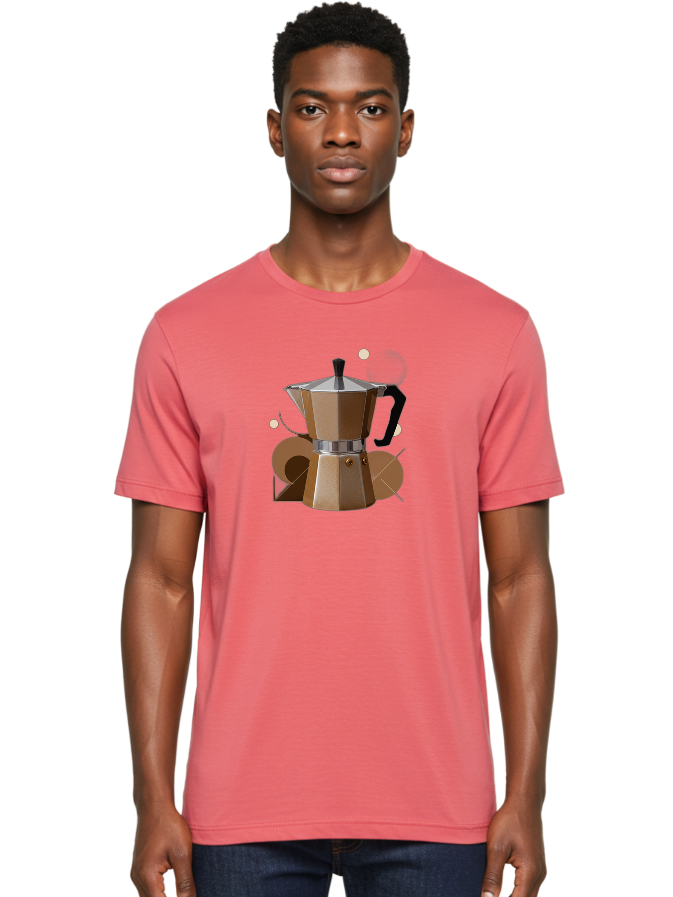 Moka-Pot-1 Men'S Graphic Tee, 100% Cotton, Comfortable Casual Summer Wear, Machine Washable, Vintage Camera, Old Camera, Antique Camera, Black Camera, Classic Photography, Photography Equipment, Nostalgic Device, Film Camera, Camera Art Bag796