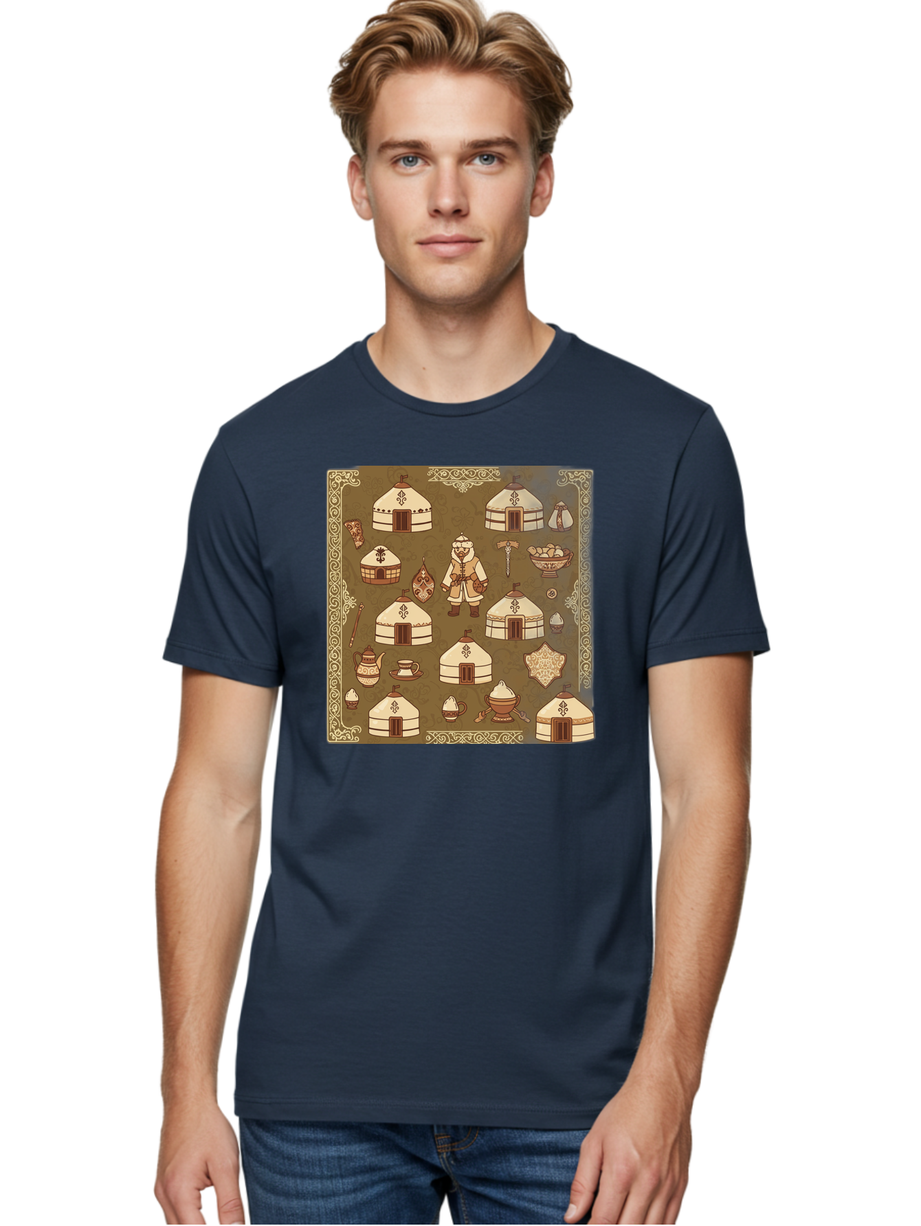 Mongolian-Yurt-Collection Men'S Graphic Tee, 100% Cotton, Comfortable Casual Summer Wear, Machine Washable, Vintage Camera, Old Camera, Antique Camera, Black Camera, Classic Photography, Photography Equipment, Nostalgic Device, Film Camera, Bag801