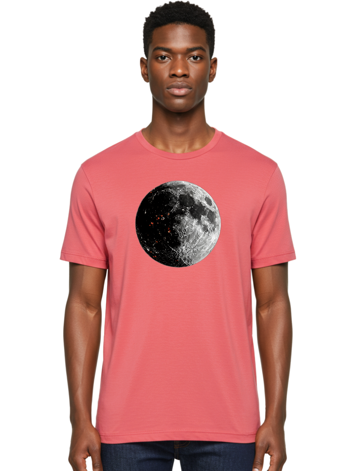 Moon-2 Men'S Graphic Tee, 100% Cotton, Comfortable Casual Summer Wear, Machine Washable, Vintage Camera, Old Camera, Antique Camera, Black Camera, Classic Photography, Photography Equipment, Nostalgic Device, Film Camera, Camera Art Bag808
