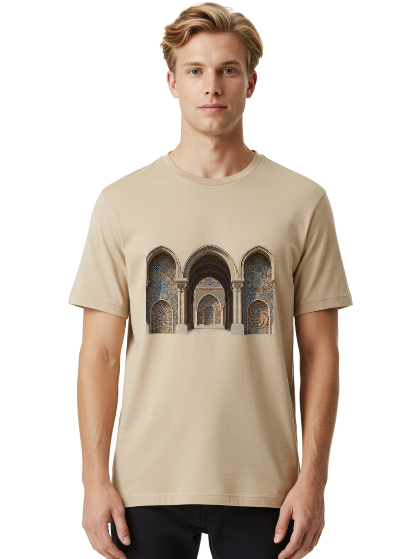 Moorish-Archway Men'S Graphic Tee, 100% Cotton, Comfortable Casual Summer Wear, Machine Washable, Vintage Camera, Old Camera, Antique Camera, Black Camera, Classic Photography, Photography Equipment, Nostalgic Device, Film Camera, Camera Art Bag812