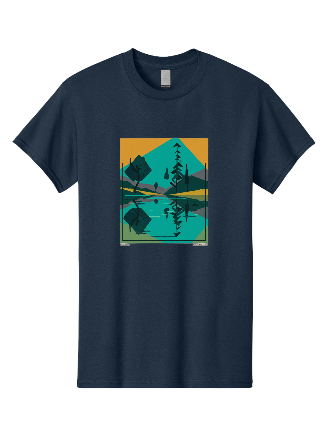 Mountain-Lake-Landscape Men'S Graphic Tee, 100% Cotton, Comfortable Casual Summer Wear, Machine Washable, Vintage Camera, Old Camera, Antique Camera, Black Camera, Classic Photography, Photography Equipment, Nostalgic Device, Film Camera, Bag821