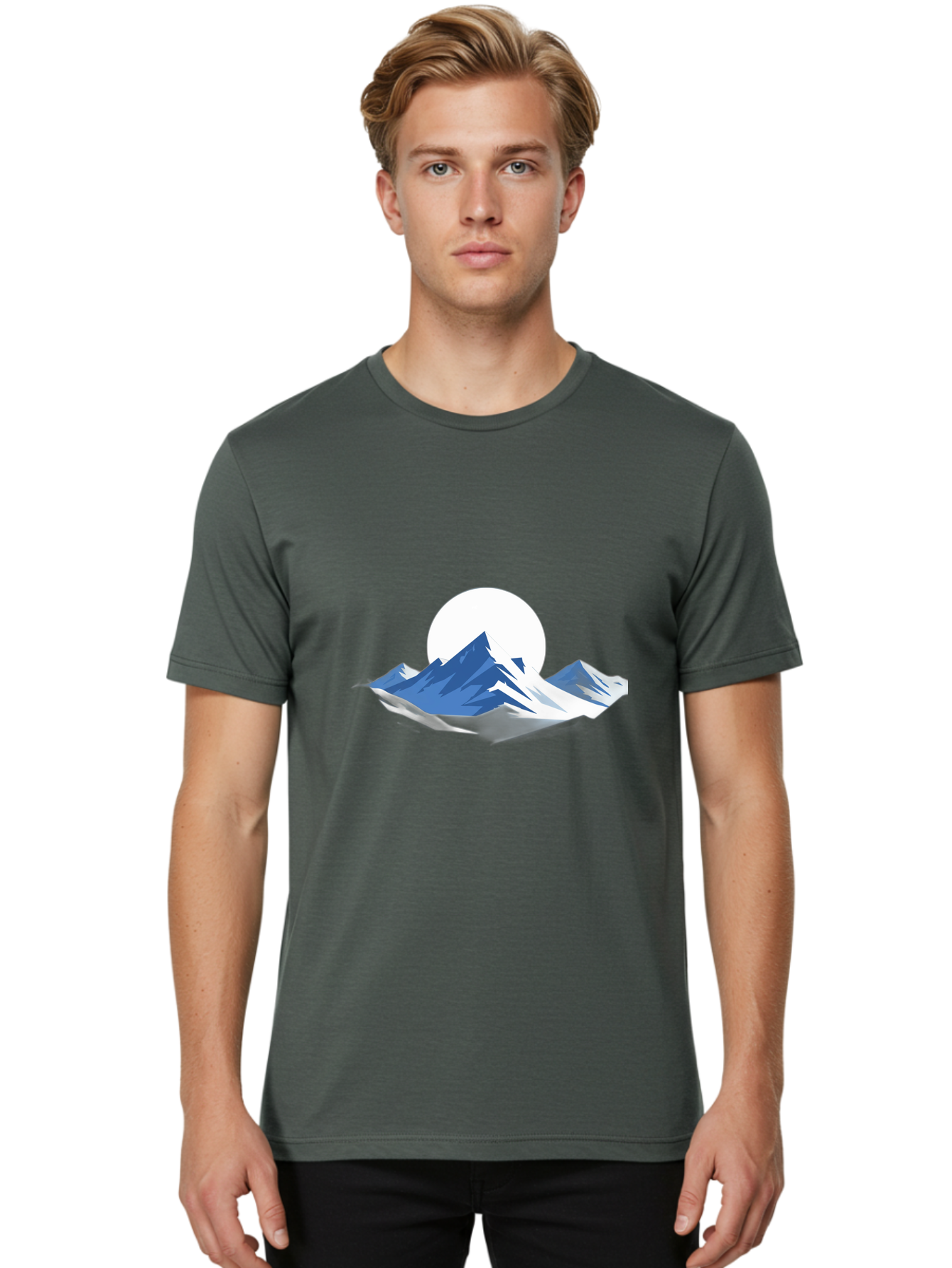 Mountain-Landscape Men'S Graphic Tee, 100% Cotton, Comfortable Casual Summer Wear, Machine Washable, Vintage Camera, Old Camera, Antique Camera, Black Camera, Classic Photography, Photography Equipment, Nostalgic Device, Film Camera, Bag825