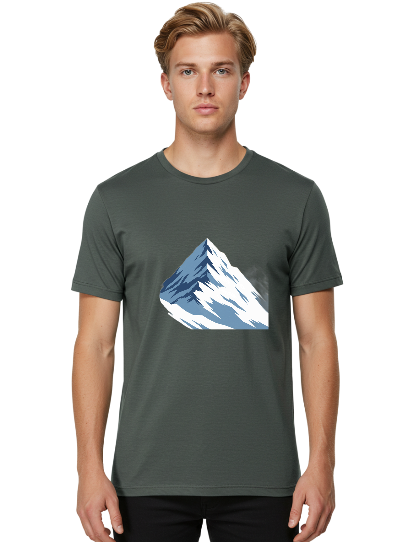 Mountain-Peak-3 Men'S Graphic Tee, 100% Cotton, Comfortable Casual Summer Wear, Machine Washable, Vintage Camera, Old Camera, Antique Camera, Black Camera, Classic Photography, Photography Equipment, Nostalgic Device, Film Camera, Camera Art Bag828