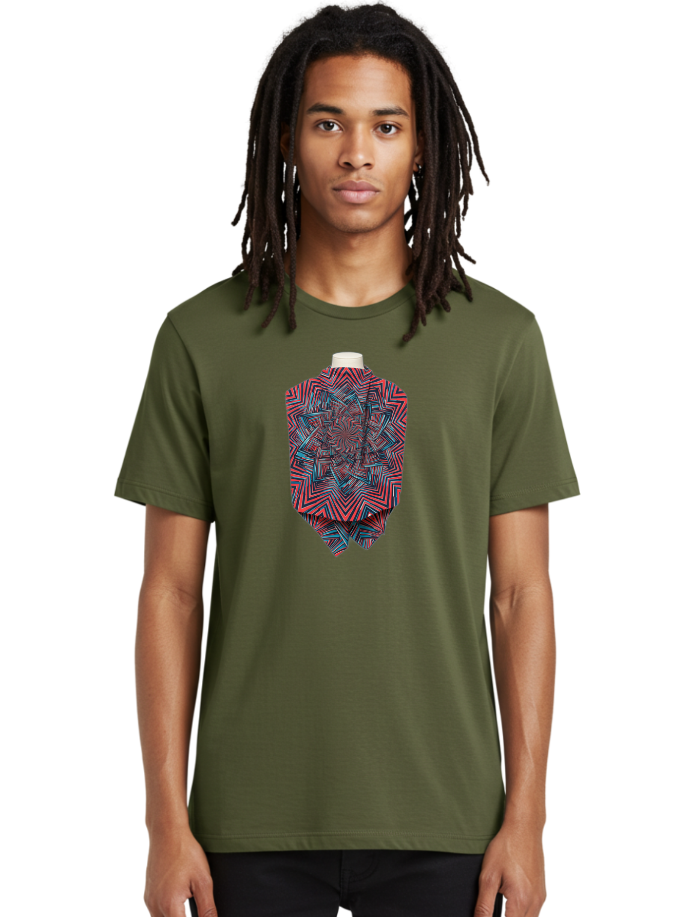 Multicolored-Geometric-Poncho Men'S Graphic Tee, 100% Cotton, Comfortable Casual Summer Wear, Machine Washable, Vintage Camera, Old Camera, Antique Camera, Black Camera, Classic Photography, Photography Equipment, Nostalgic Device, Bag832
