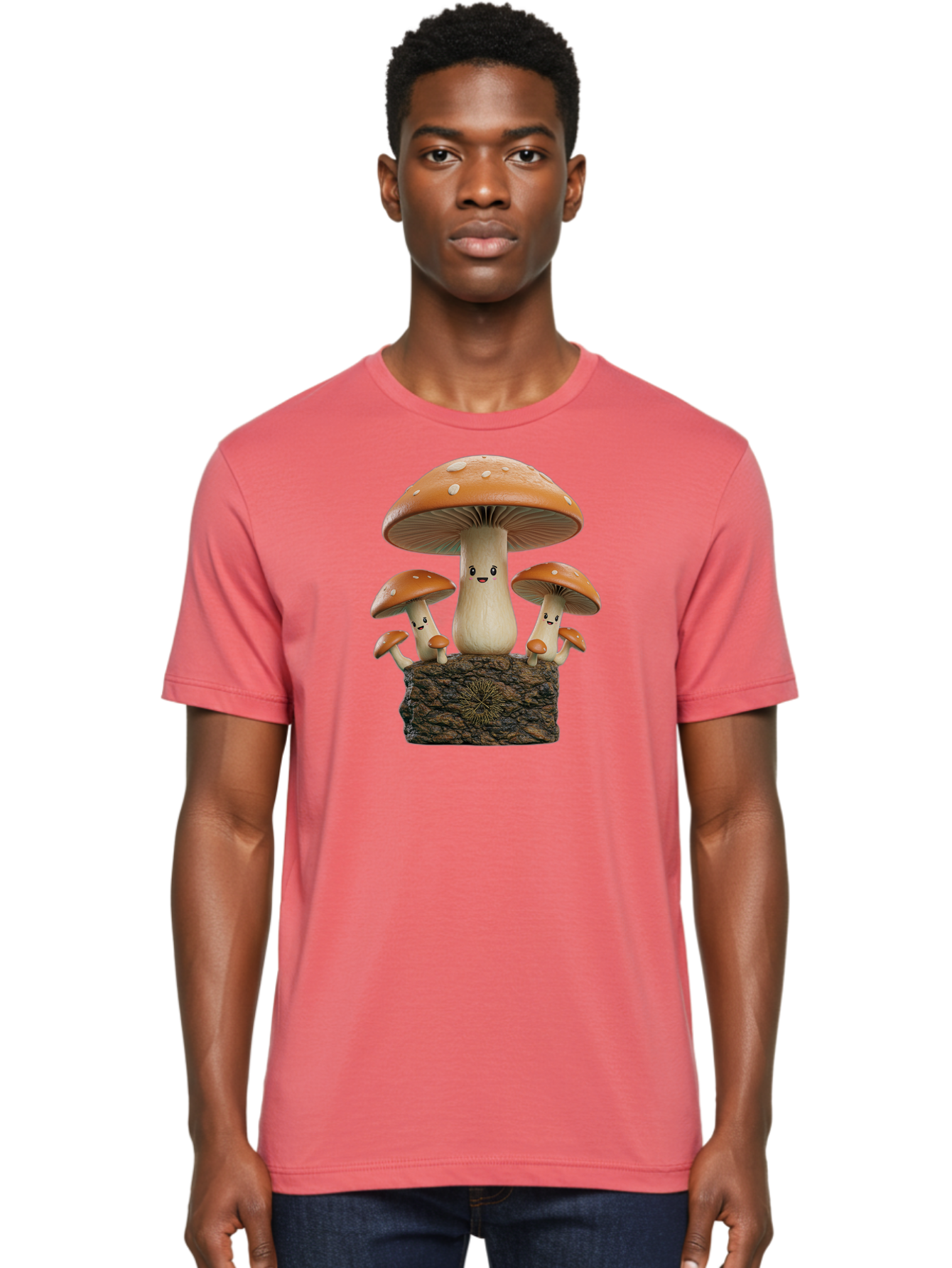 Mushroom-Family Men'S Graphic Tee, 100% Cotton, Comfortable Casual Summer Wear, Machine Washable, Vintage Camera, Old Camera, Antique Camera, Black Camera, Classic Photography, Photography Equipment, Nostalgic Device, Film Camera, Camera Art Bag838