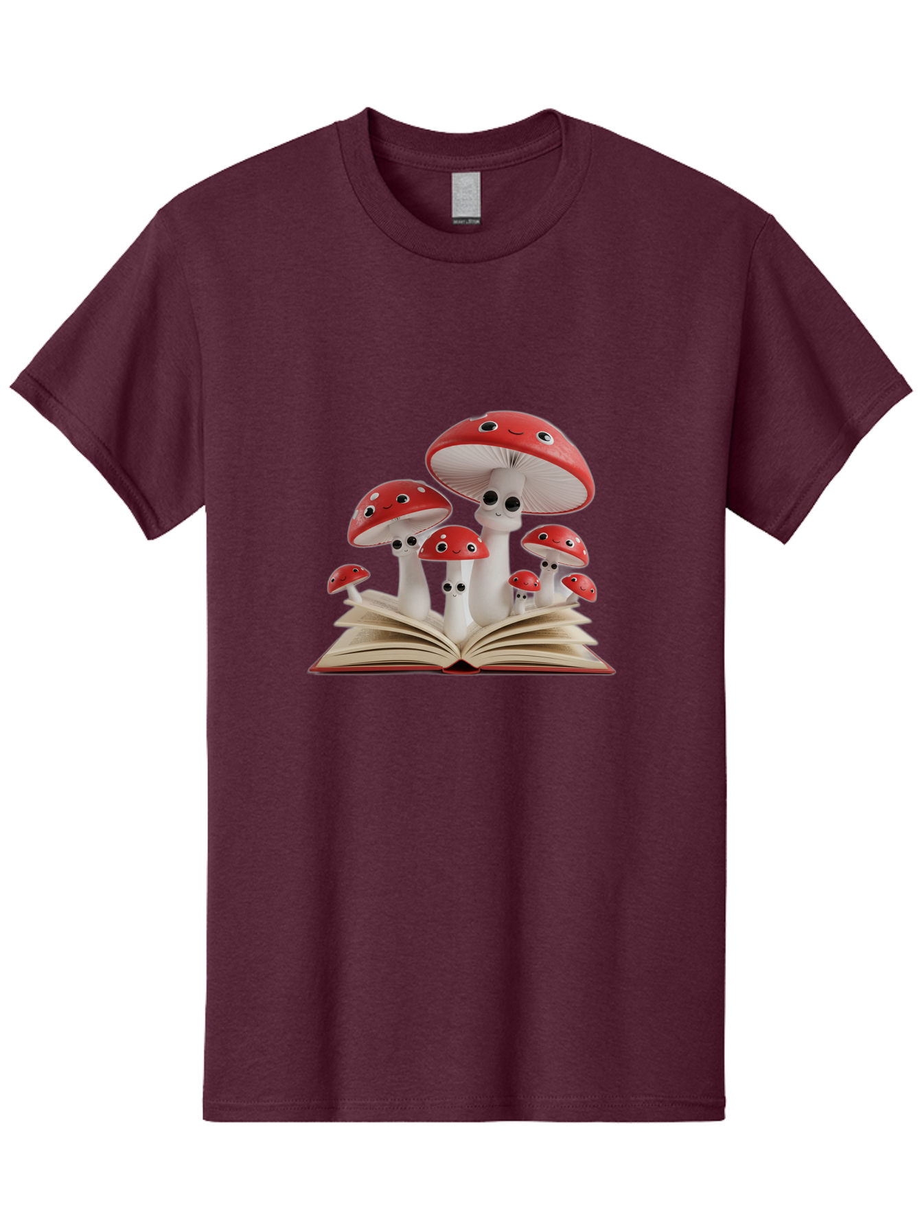 Mushrooms-Emerging-From-Book Men'S Graphic Tee, 100% Cotton, Comfortable Casual Summer Wear, Machine Washable, Vintage Camera, Old Camera, Antique Camera, Black Camera, Classic Photography, Photography Equipment, Nostalgic Device, Film Camera, Bag843