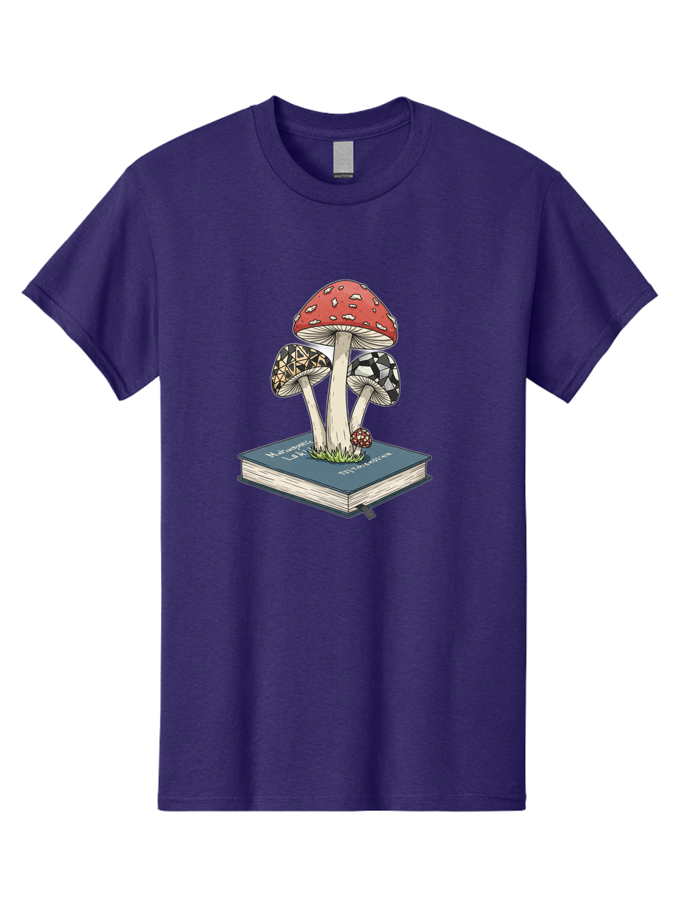 Mushrooms-On-Book-1 Men'S Graphic Tee, 100% Cotton, Comfortable Casual Summer Wear, Machine Washable, Vintage Camera, Old Camera, Antique Camera, Black Camera, Classic Photography, Photography Equipment, Nostalgic Device, Film Camera, Bag845