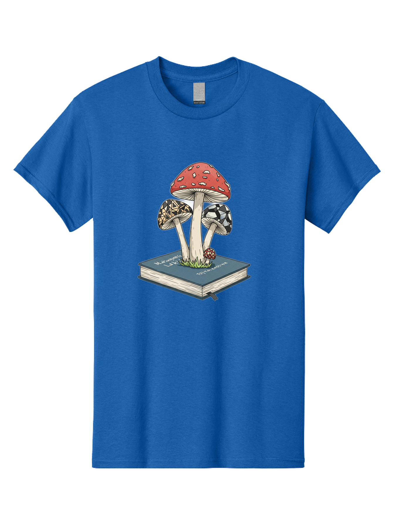 Mushrooms-On-Book-1 Men'S Graphic Tee, 100% Cotton, Comfortable Casual Summer Wear, Machine Washable, Vintage Camera, Old Camera, Antique Camera, Black Camera, Classic Photography, Photography Equipment, Nostalgic Device, Film Camera, Bag845