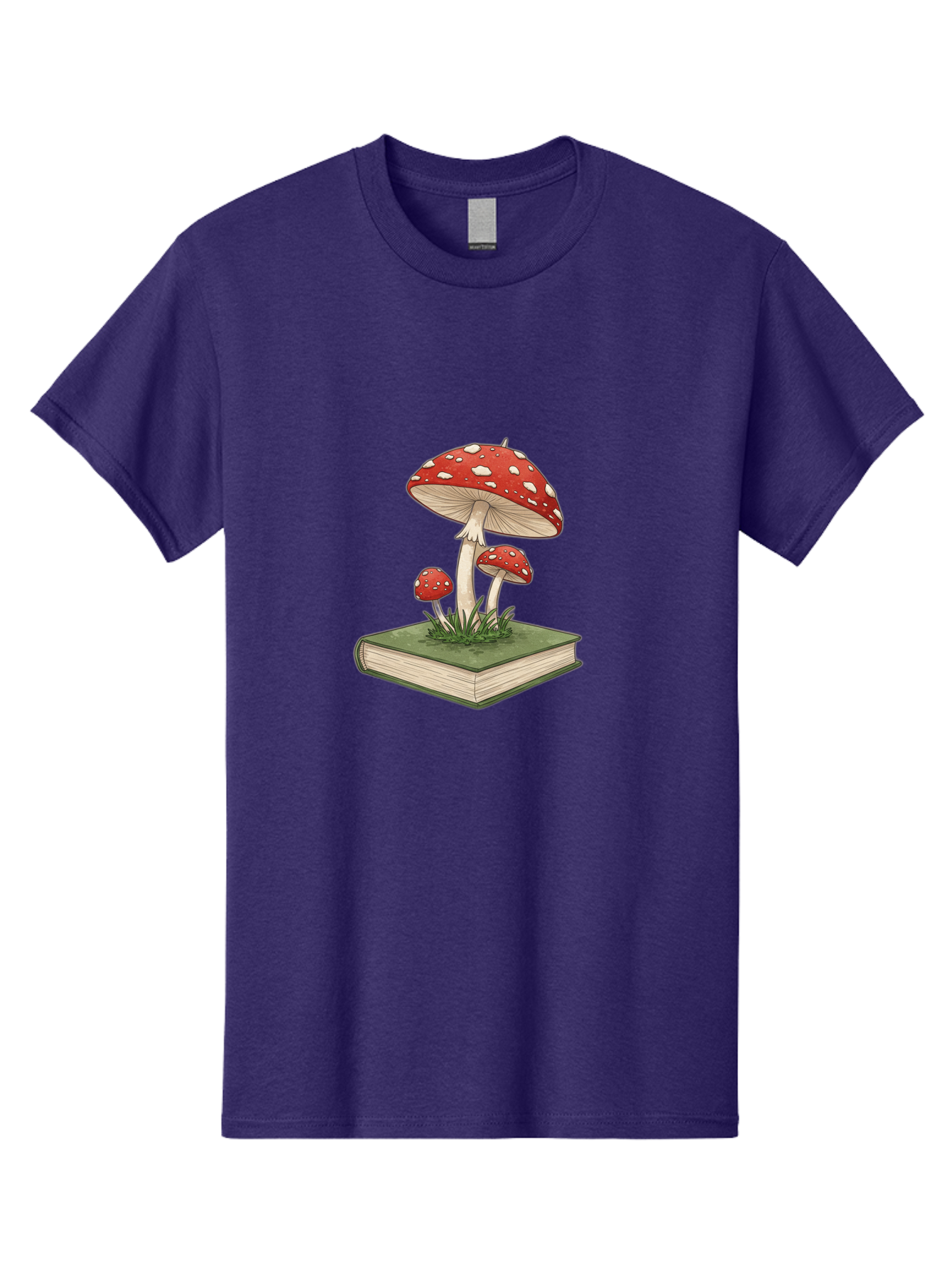 Mushrooms-On-Book-2 Men'S Graphic Tee, 100% Cotton, Comfortable Casual Summer Wear, Machine Washable, Vintage Camera, Old Camera, Antique Camera, Black Camera, Classic Photography, Photography Equipment, Nostalgic Device, Film Camera, Bag846