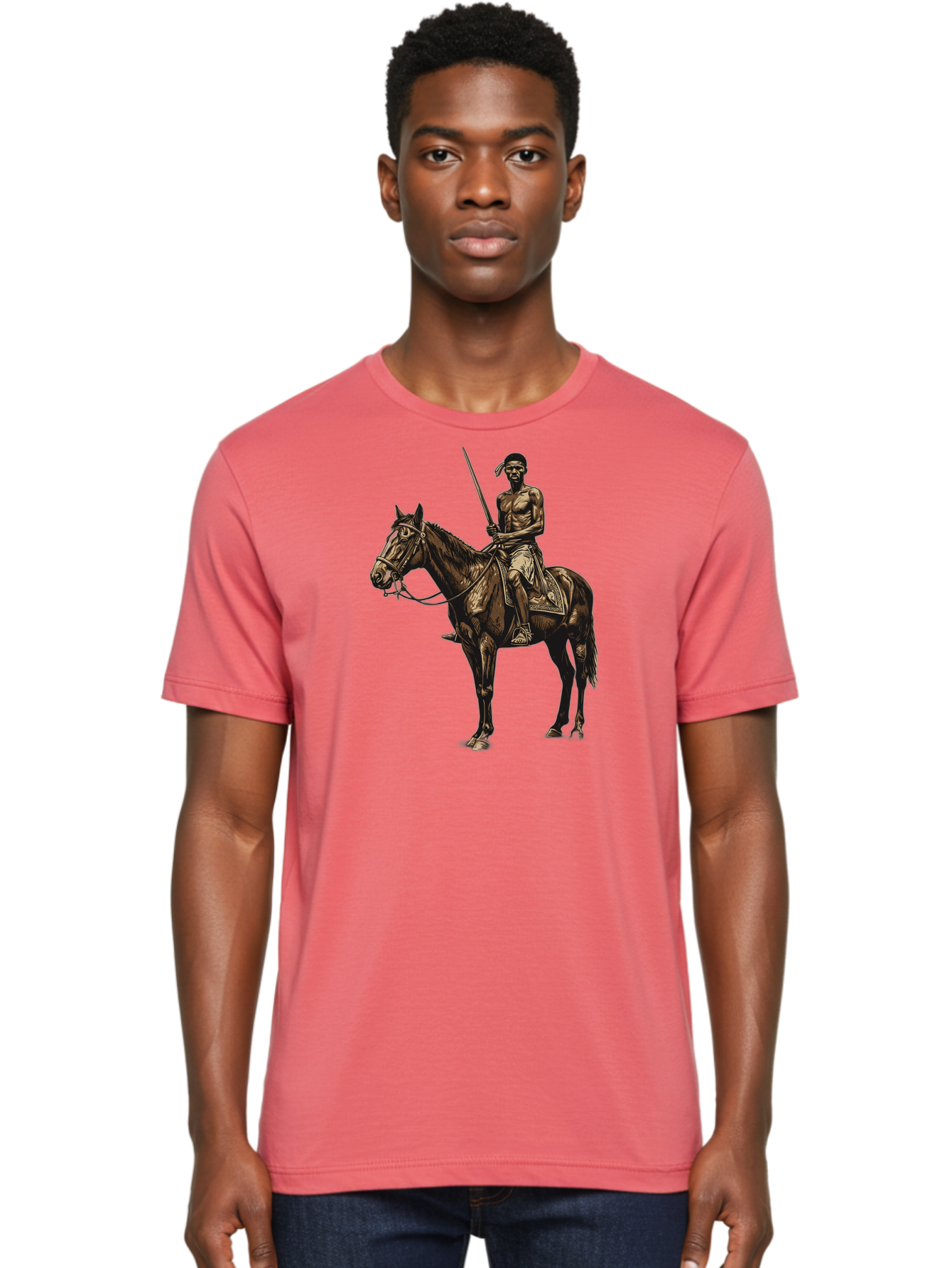 Native-American-Horseman Men'S Graphic Tee, 100% Cotton, Comfortable Casual Summer Wear, Machine Washable, Vintage Camera, Old Camera, Antique Camera, Black Camera, Classic Photography, Photography Equipment, Nostalgic Device, Film Camera, Bag852