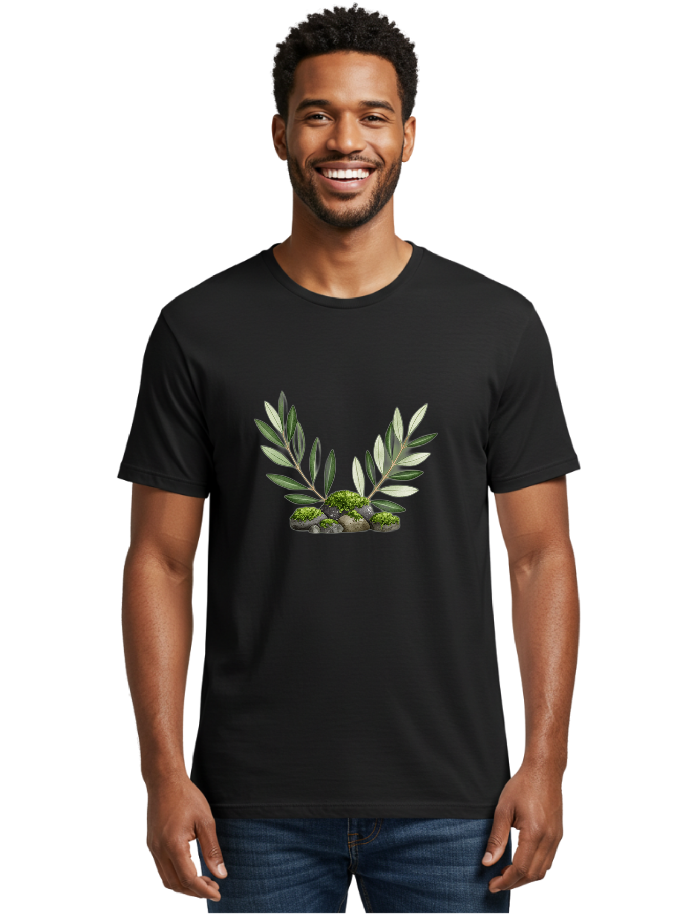 Olive-Branches-With-Rocks Men'S Graphic Tee, 100% Cotton, Comfortable Casual Summer Wear, Machine Washable, Vintage Camera, Old Camera, Antique Camera, Black Camera, Classic Photography, Photography Equipment, Nostalgic Device, Film Camera, Bag873