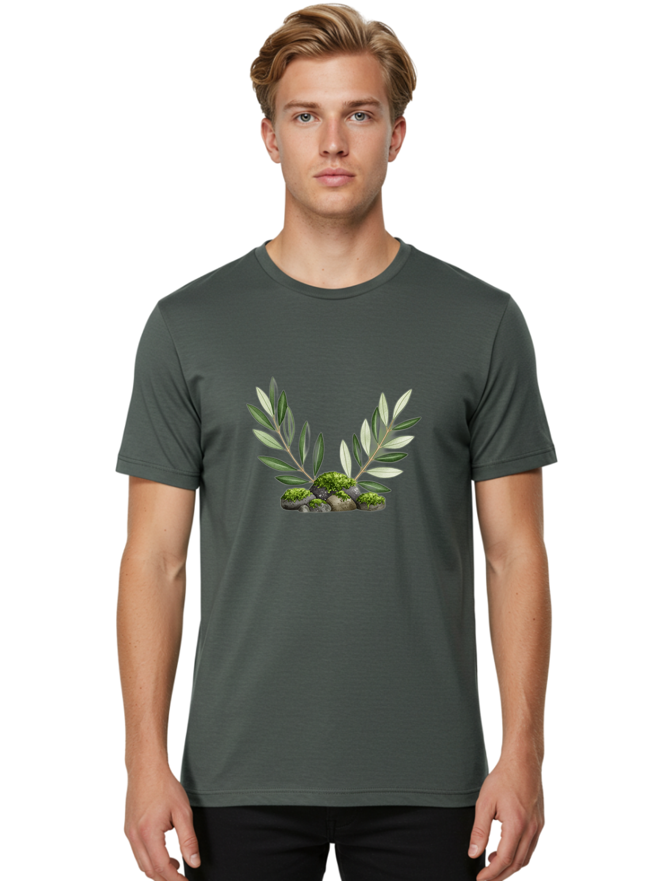 Olive-Branches-With-Rocks Men'S Graphic Tee, 100% Cotton, Comfortable Casual Summer Wear, Machine Washable, Vintage Camera, Old Camera, Antique Camera, Black Camera, Classic Photography, Photography Equipment, Nostalgic Device, Film Camera, Bag873