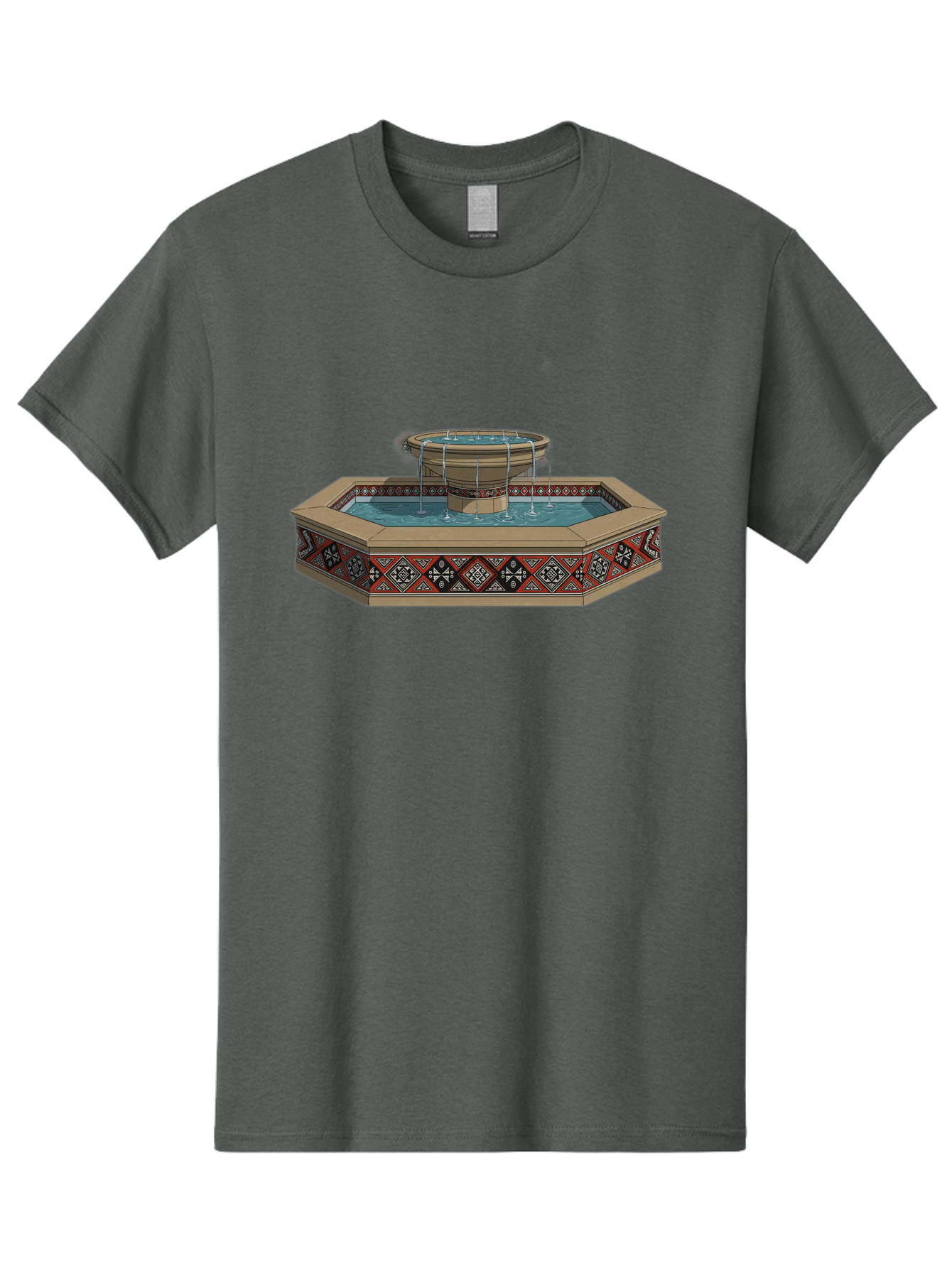 Ornamental-Fountain Men'S Graphic Tee, 100% Cotton, Comfortable Casual Summer Wear, Machine Washable, Vintage Camera, Old Camera, Antique Camera, Black Camera, Classic Photography, Photography Equipment, Nostalgic Device, Film Camera, Bag890