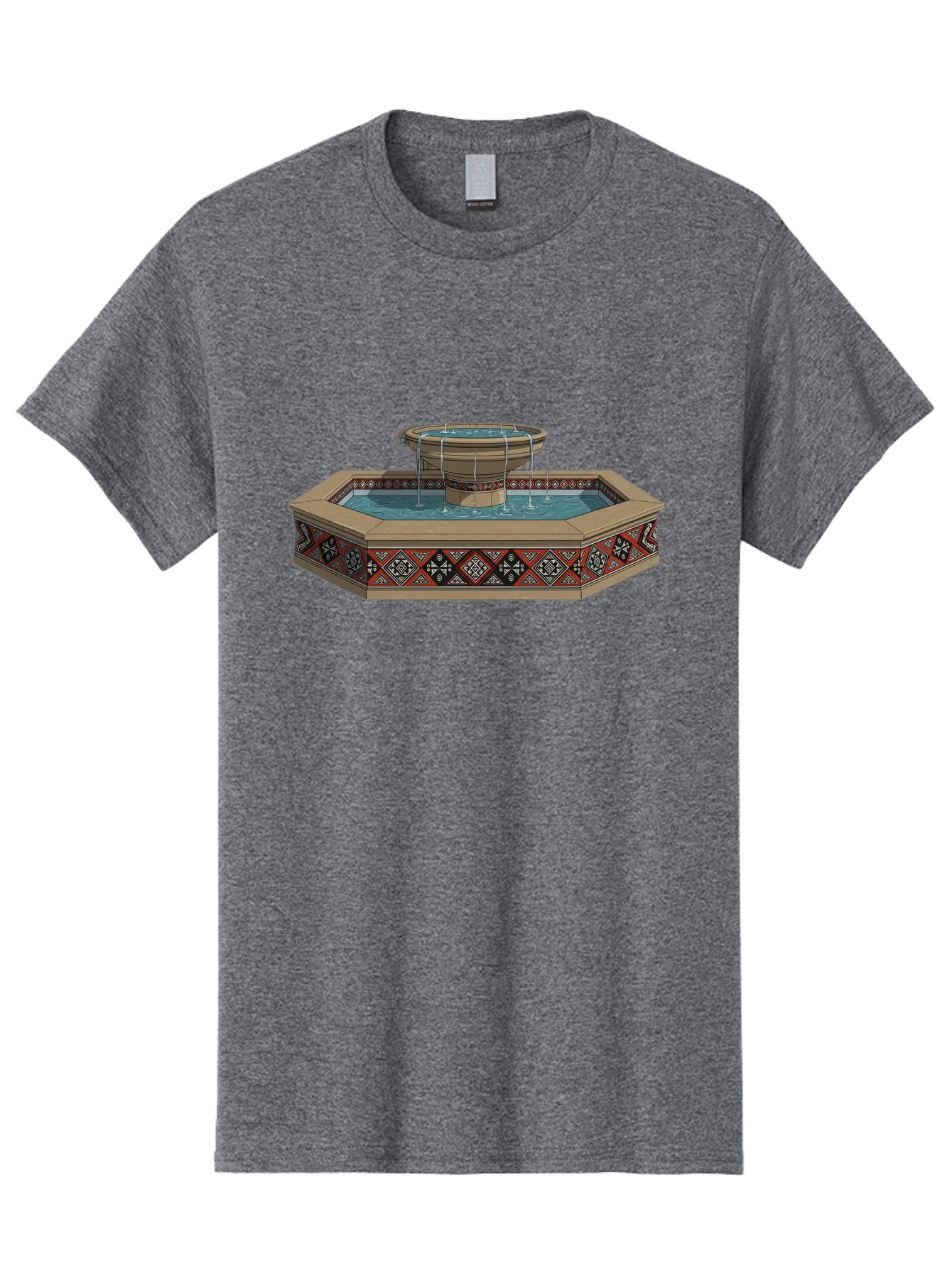 Ornamental-Fountain Men'S Graphic Tee, 100% Cotton, Comfortable Casual Summer Wear, Machine Washable, Vintage Camera, Old Camera, Antique Camera, Black Camera, Classic Photography, Photography Equipment, Nostalgic Device, Film Camera, Bag890