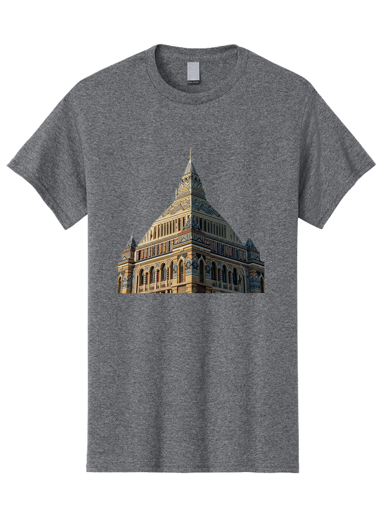 Ornate-Building Men'S Graphic Tee, 100% Cotton, Comfortable Casual Summer Wear, Machine Washable, Vintage Camera, Old Camera, Antique Camera, Black Camera, Classic Photography, Photography Equipment, Nostalgic Device, Film Camera, Camera Art Bag896
