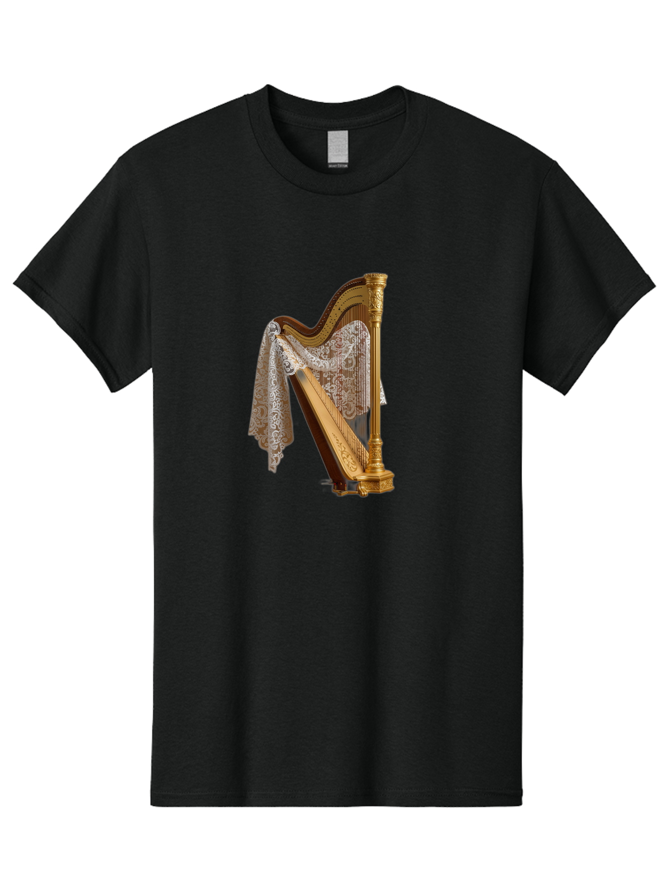 Ornate-Harp Men'S Graphic Tee, 100% Cotton, Comfortable Casual Summer Wear, Machine Washable, Vintage Camera, Old Camera, Antique Camera, Black Camera, Classic Photography, Photography Equipment, Nostalgic Device, Film Camera, Camera Art Bag901