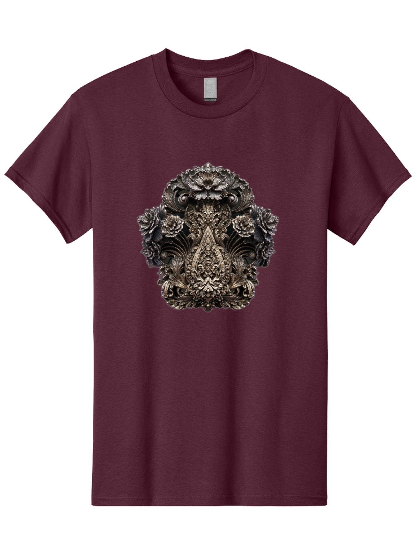 Ornate-Metal-Crest Men'S Graphic Tee, 100% Cotton, Comfortable Casual Summer Wear, Machine Washable, Vintage Camera, Old Camera, Antique Camera, Black Camera, Classic Photography, Photography Equipment, Nostalgic Device, Film Camera, Bag902