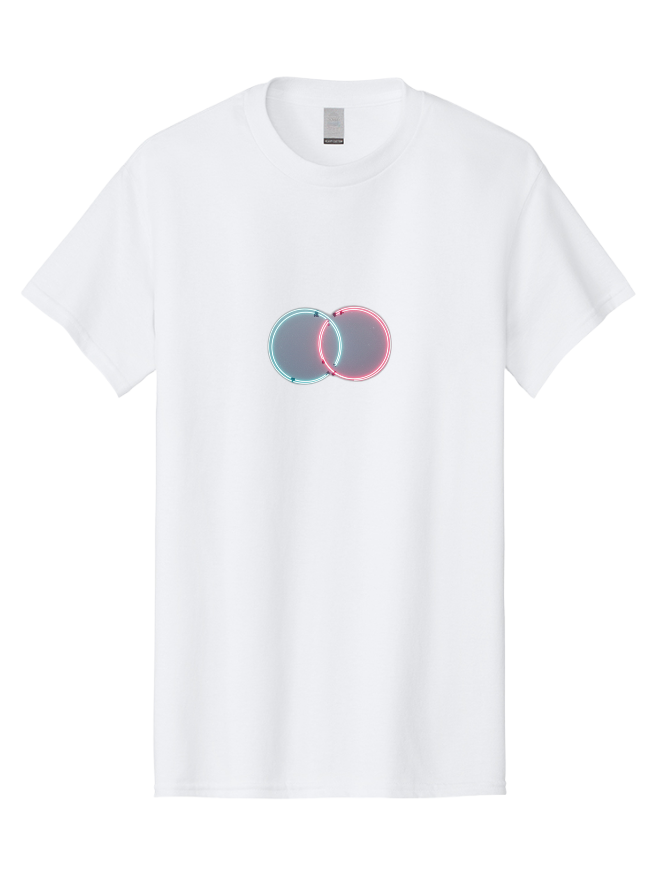 Overlapping-Neon-Circles-1 Men'S Graphic Tee, 100% Cotton, Comfortable Casual Summer Wear, Machine Washable, Vintage Camera, Old Camera, Antique Camera, Black Camera, Classic Photography, Photography Equipment, Nostalgic Device, Film Camera, Bag916