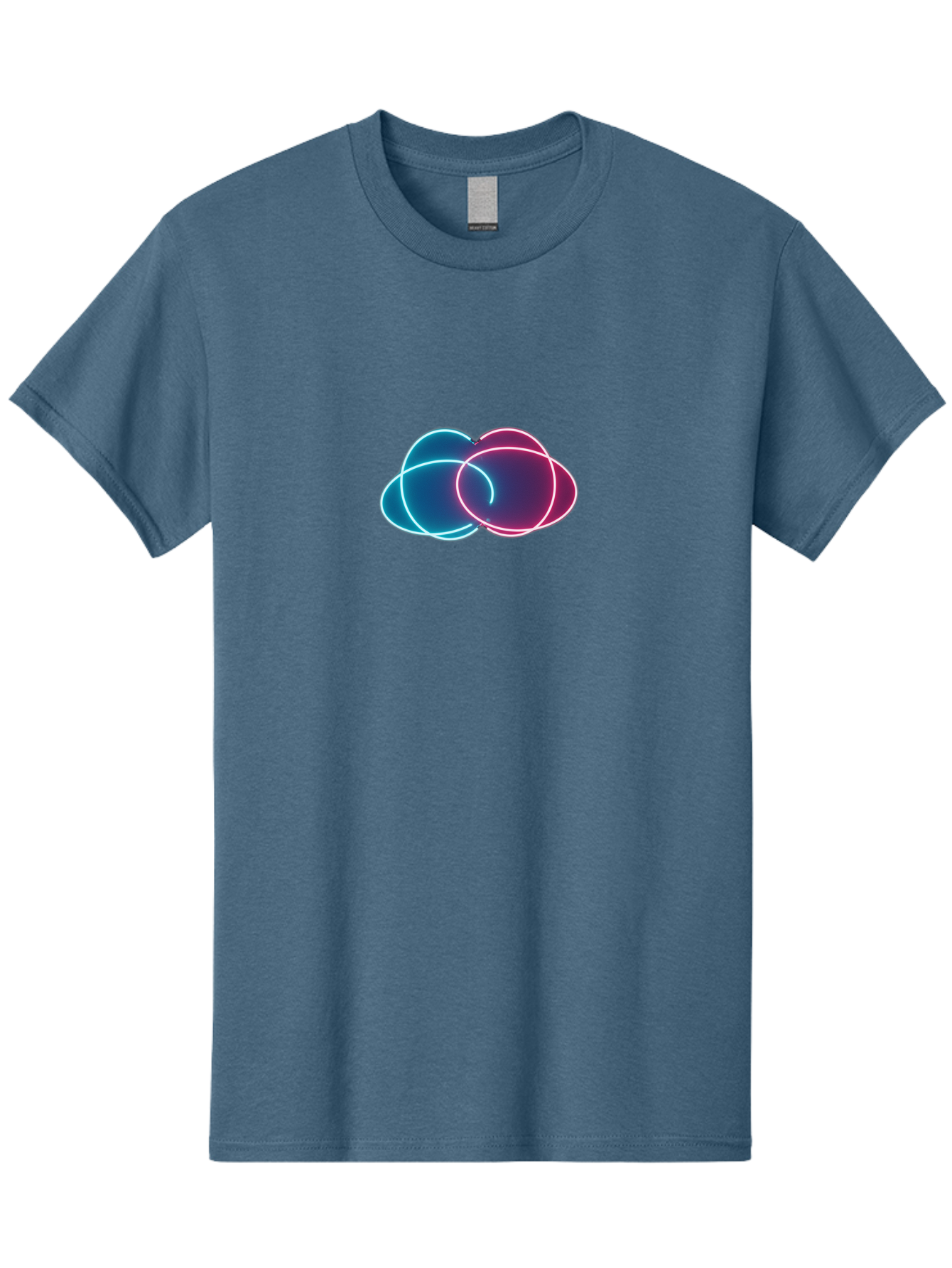 Overlapping-Neon-Circles Men'S Graphic Tee, 100% Cotton, Comfortable Casual Summer Wear, Machine Washable, Vintage Camera, Old Camera, Antique Camera, Black Camera, Classic Photography, Photography Equipment, Nostalgic Device, Film Camera, Bag917