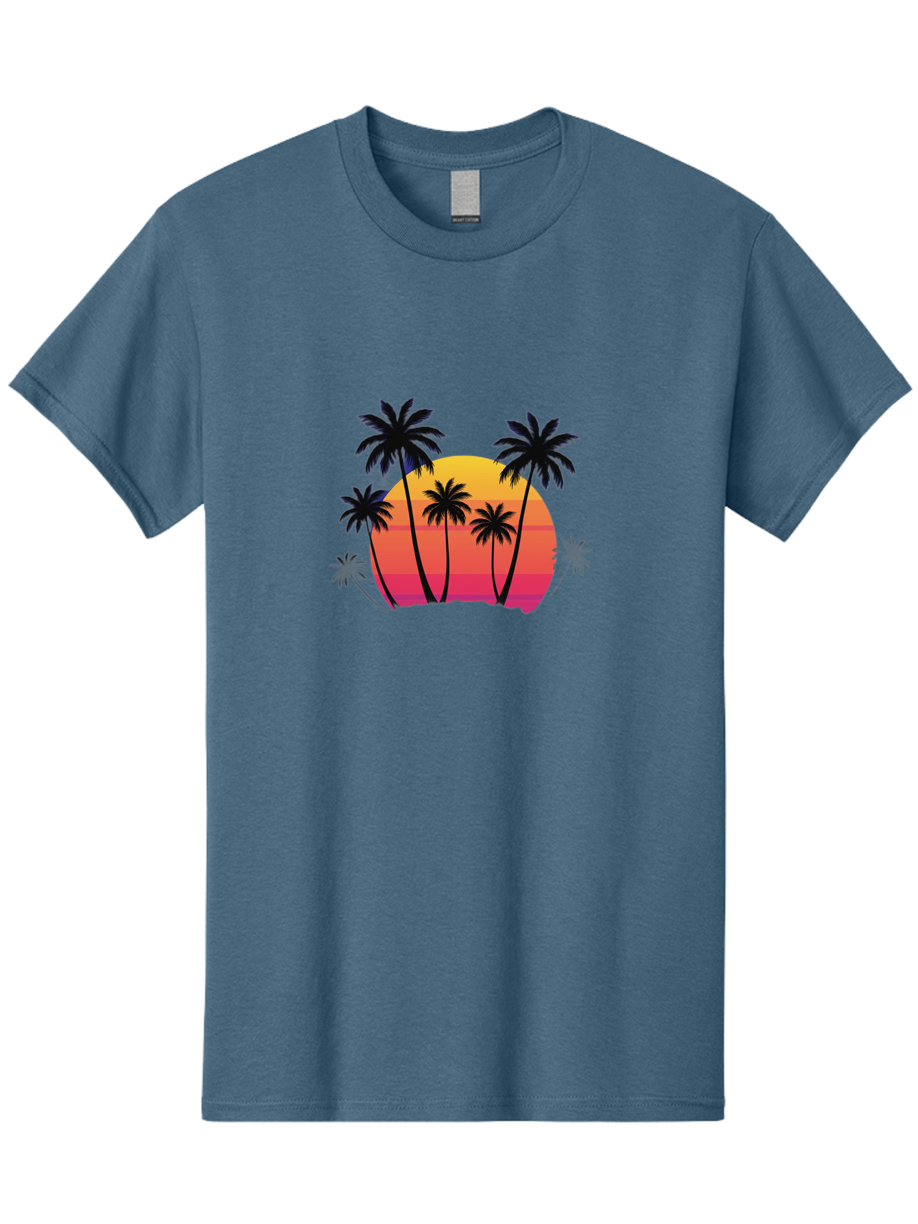 Palm-Trees-Sunset Men'S Graphic Tee, 100% Cotton, Comfortable Casual Summer Wear, Machine Washable, Vintage Camera, Old Camera, Antique Camera, Black Camera, Classic Photography, Photography Equipment, Nostalgic Device, Film Camera, Camera Art Bag925