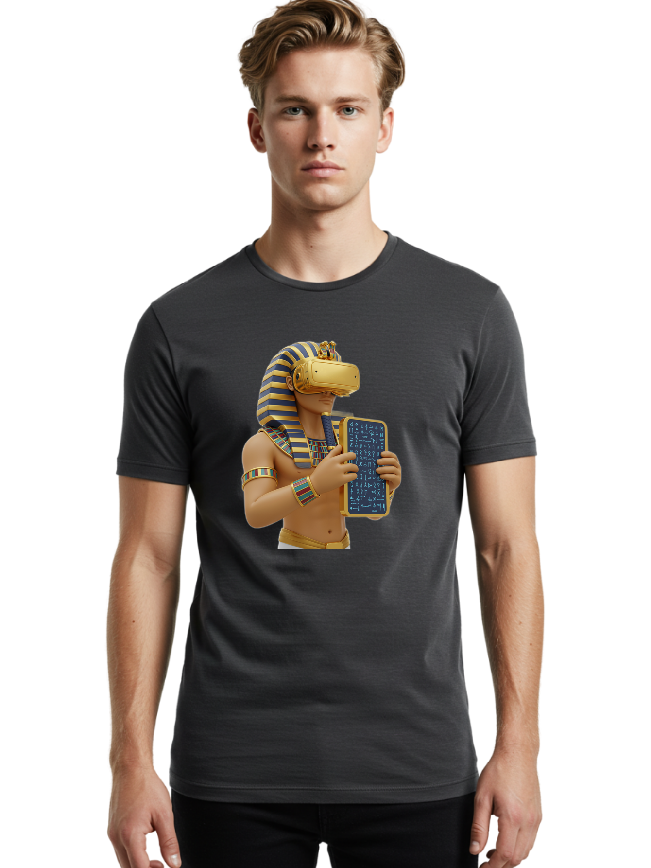 Pharaoh-Vr Men'S Graphic Tee, 100% Cotton, Comfortable Casual Summer Wear, Machine Washable, Vintage Camera, Old Camera, Antique Camera, Black Camera, Classic Photography, Photography Equipment, Nostalgic Device, Film Camera, Camera Art Bag946