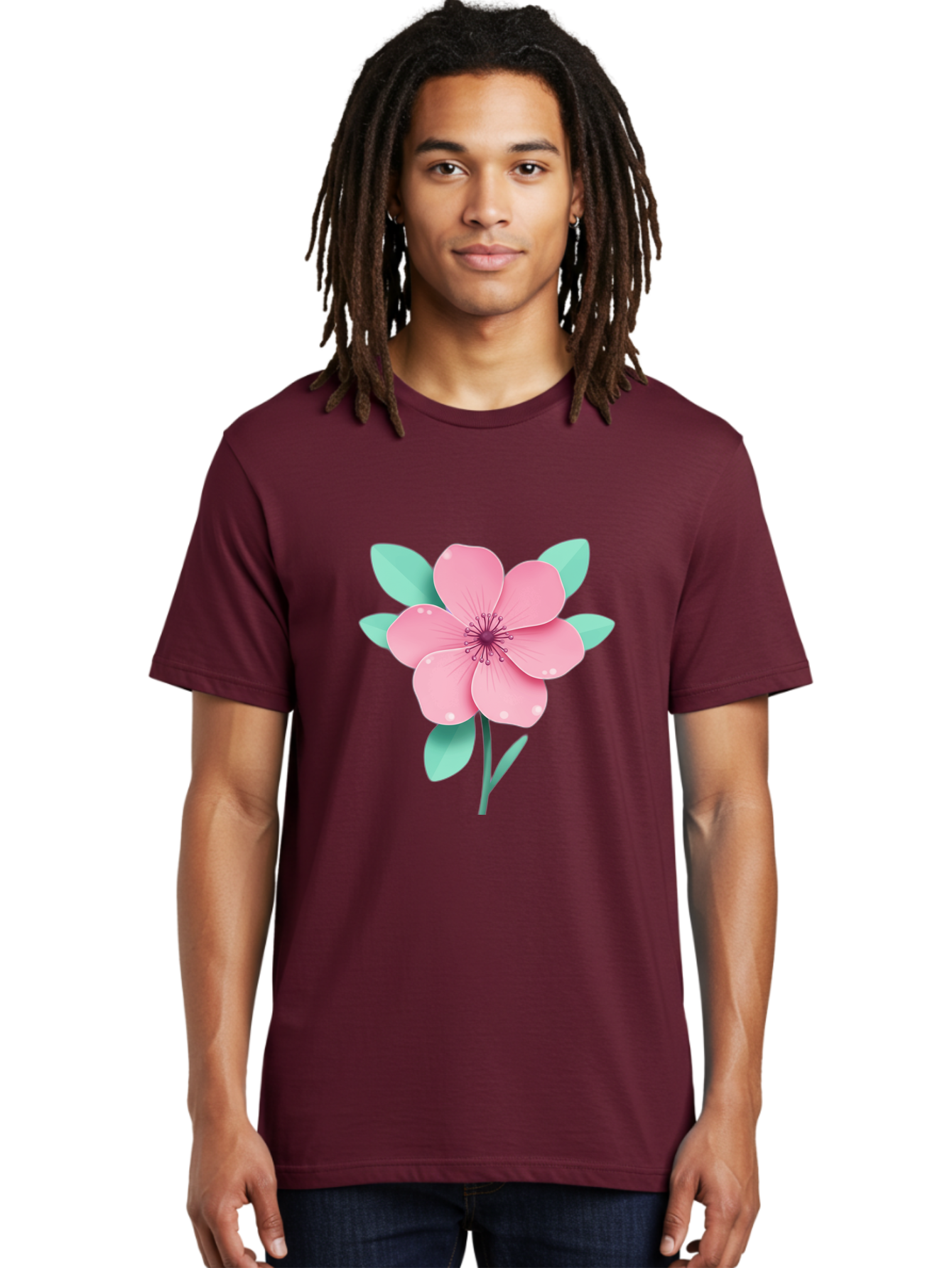 Pink-Flower Men'S Graphic Tee, 100% Cotton, Comfortable Casual Summer Wear, Machine Washable, Vintage Camera, Old Camera, Antique Camera, Black Camera, Classic Photography, Photography Equipment, Nostalgic Device, Film Camera, Camera Art Bag957