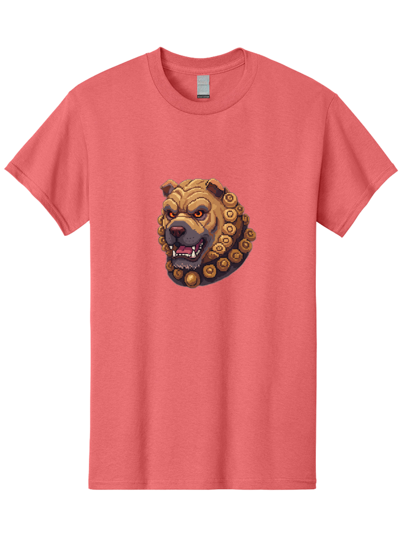 Pixelated-Dog-Head-With-Spiked-Collar Men'S Graphic Tee, 100% Cotton, Comfortable Casual Summer Wear, Machine Washable, Vintage Camera, Old Camera, Antique Camera, Black Camera, Classic Photography, Photography Equipment, Nostalgic Device, Bag976