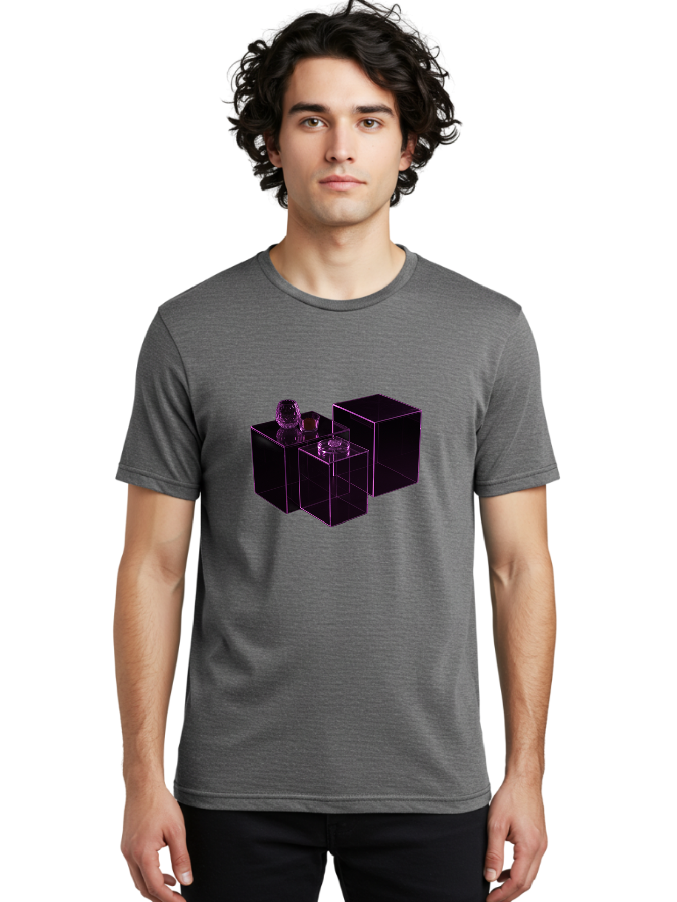 Purple-Glass-Boxes Men'S Graphic Tee, 100% Cotton, Comfortable Casual Summer Wear, Machine Washable, Vintage Camera, Old Camera, Antique Camera, Black Camera, Classic Photography, Photography Equipment, Nostalgic Device, Film Camera, Bag989
