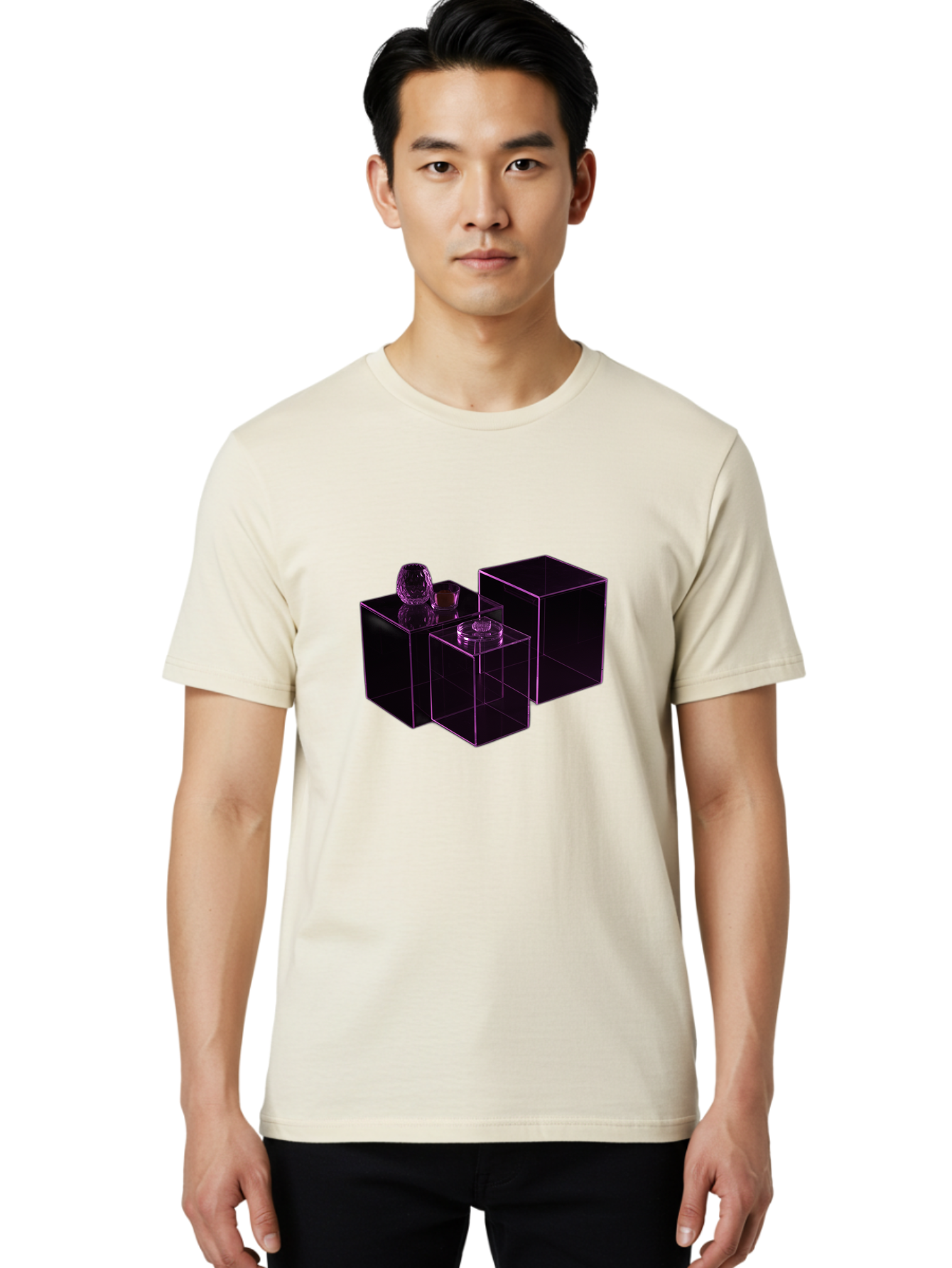 Purple-Glass-Boxes Men'S Graphic Tee, 100% Cotton, Comfortable Casual Summer Wear, Machine Washable, Vintage Camera, Old Camera, Antique Camera, Black Camera, Classic Photography, Photography Equipment, Nostalgic Device, Film Camera, Bag989