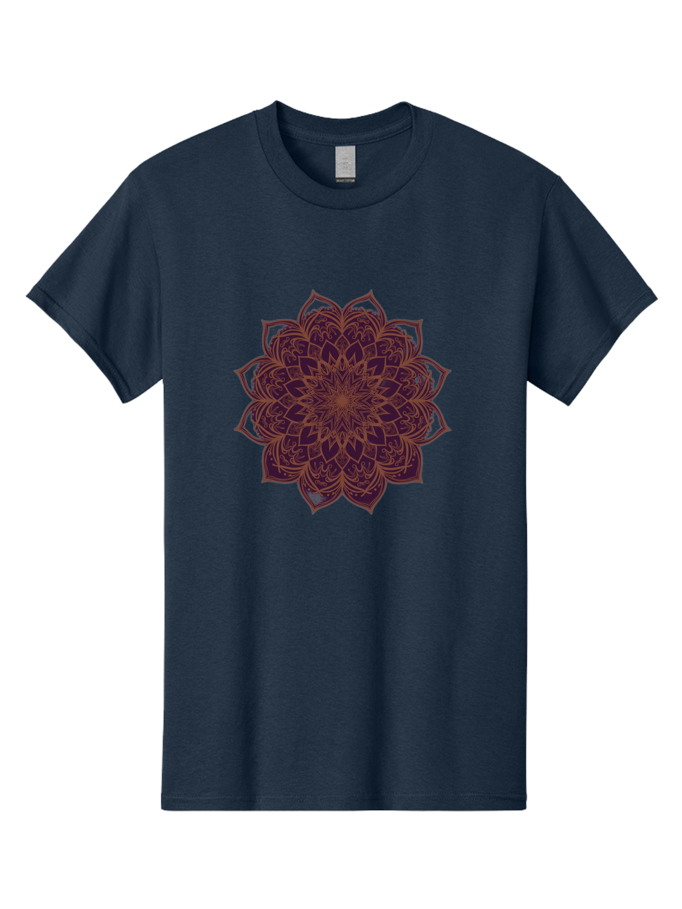 Purple-Mandala Men'S Graphic Tee, 100% Cotton, Comfortable Casual Summer Wear, Machine Washable, Vintage Camera, Old Camera, Antique Camera, Black Camera, Classic Photography, Photography Equipment, Nostalgic Device, Film Camera, Camera Art Bag992