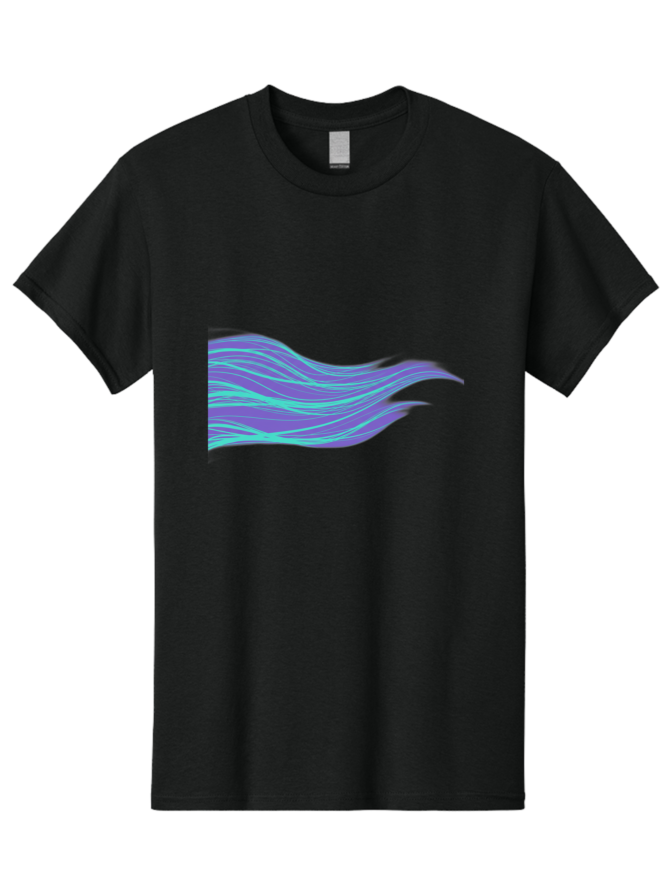 Purple-Wave-Lines Men'S Graphic Tee, 100% Cotton, Comfortable Casual Summer Wear, Machine Washable, Vintage Camera, Old Camera, Antique Camera, Black Camera, Classic Photography, Photography Equipment, Nostalgic Device, Film Camera, Camera Art Bag998