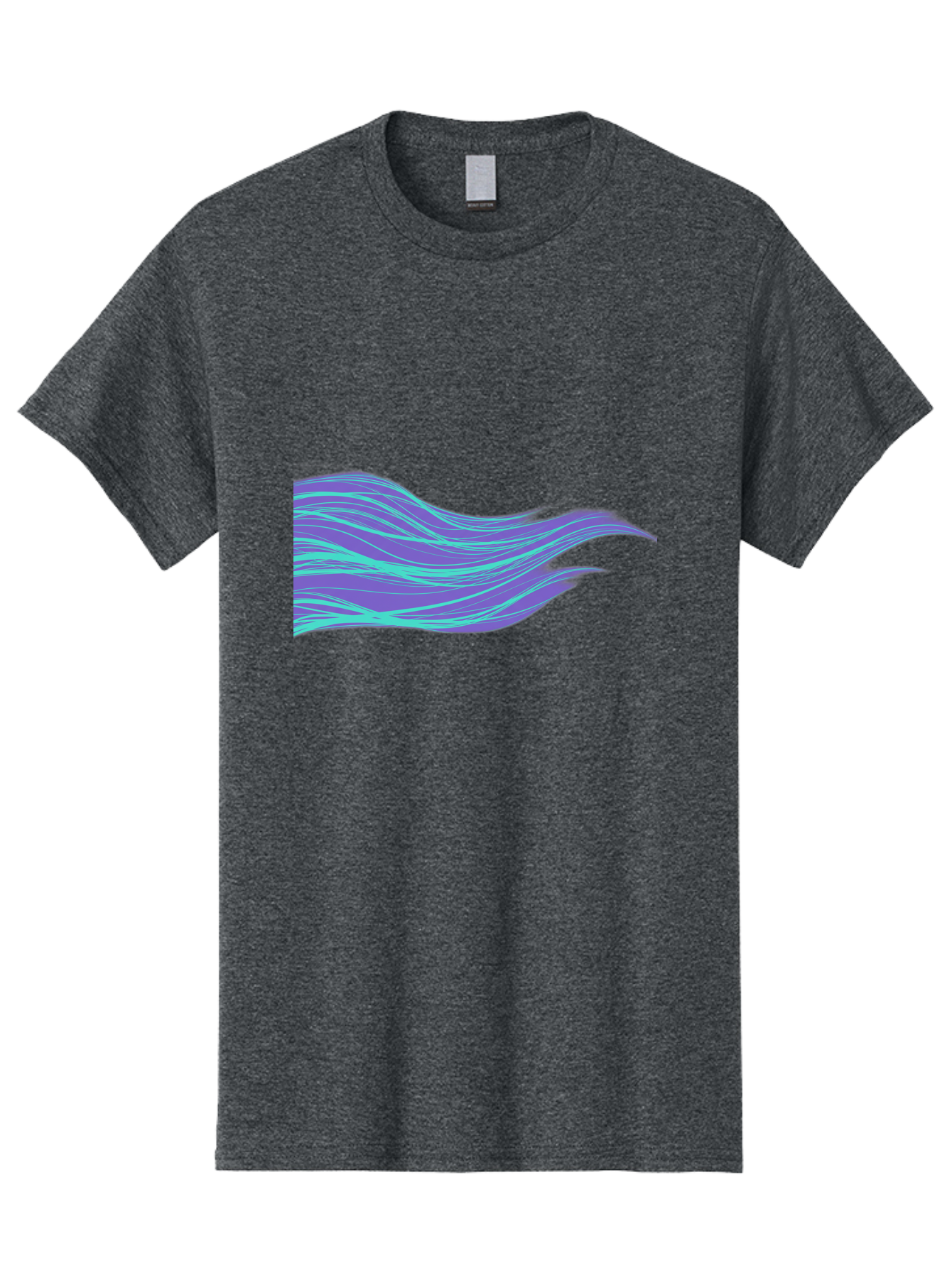 Purple-Wave-Lines Men'S Graphic Tee, 100% Cotton, Comfortable Casual Summer Wear, Machine Washable, Vintage Camera, Old Camera, Antique Camera, Black Camera, Classic Photography, Photography Equipment, Nostalgic Device, Film Camera, Camera Art Bag998