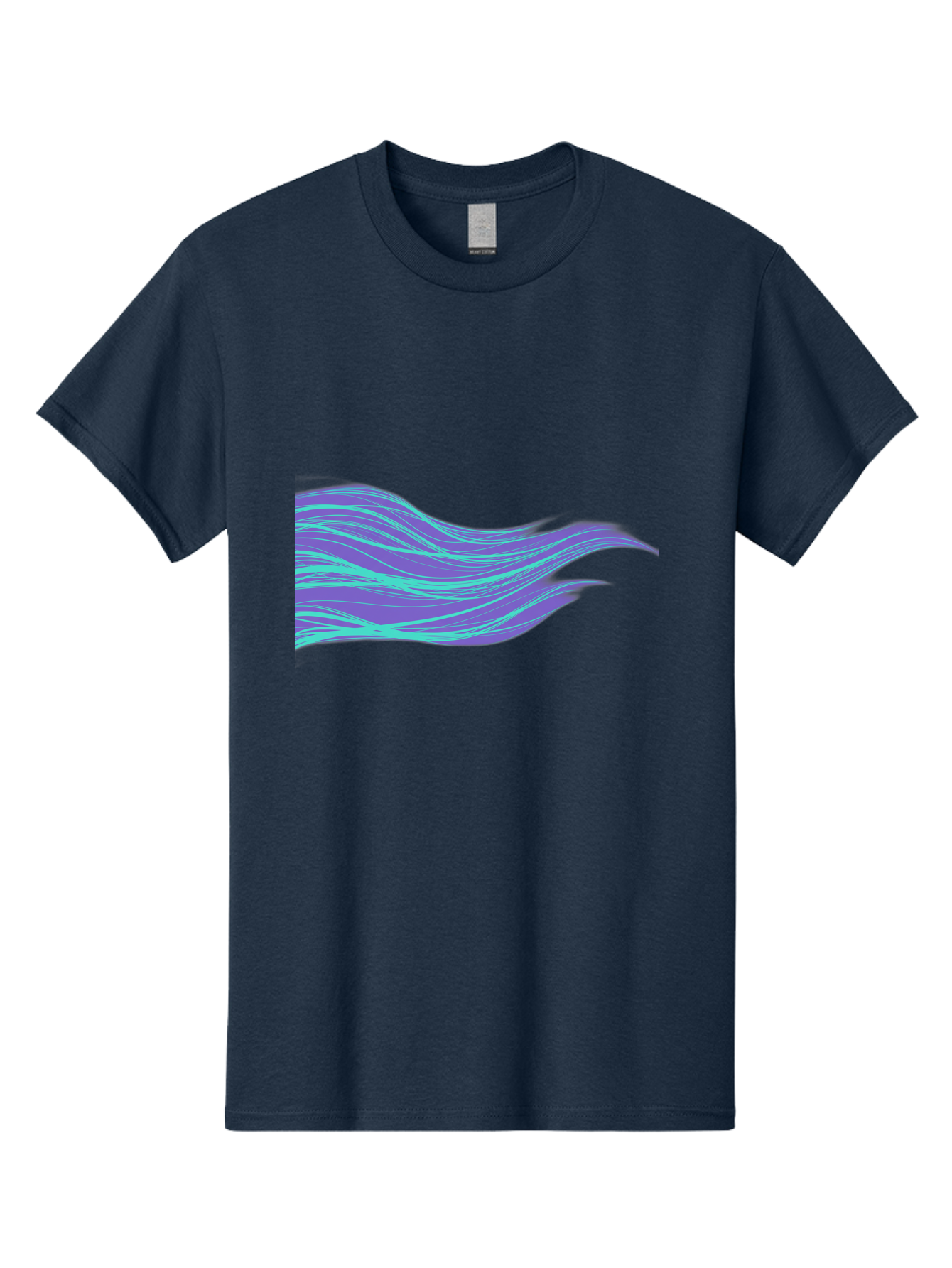 Purple-Wave-Lines Men'S Graphic Tee, 100% Cotton, Comfortable Casual Summer Wear, Machine Washable, Vintage Camera, Old Camera, Antique Camera, Black Camera, Classic Photography, Photography Equipment, Nostalgic Device, Film Camera, Camera Art Bag998