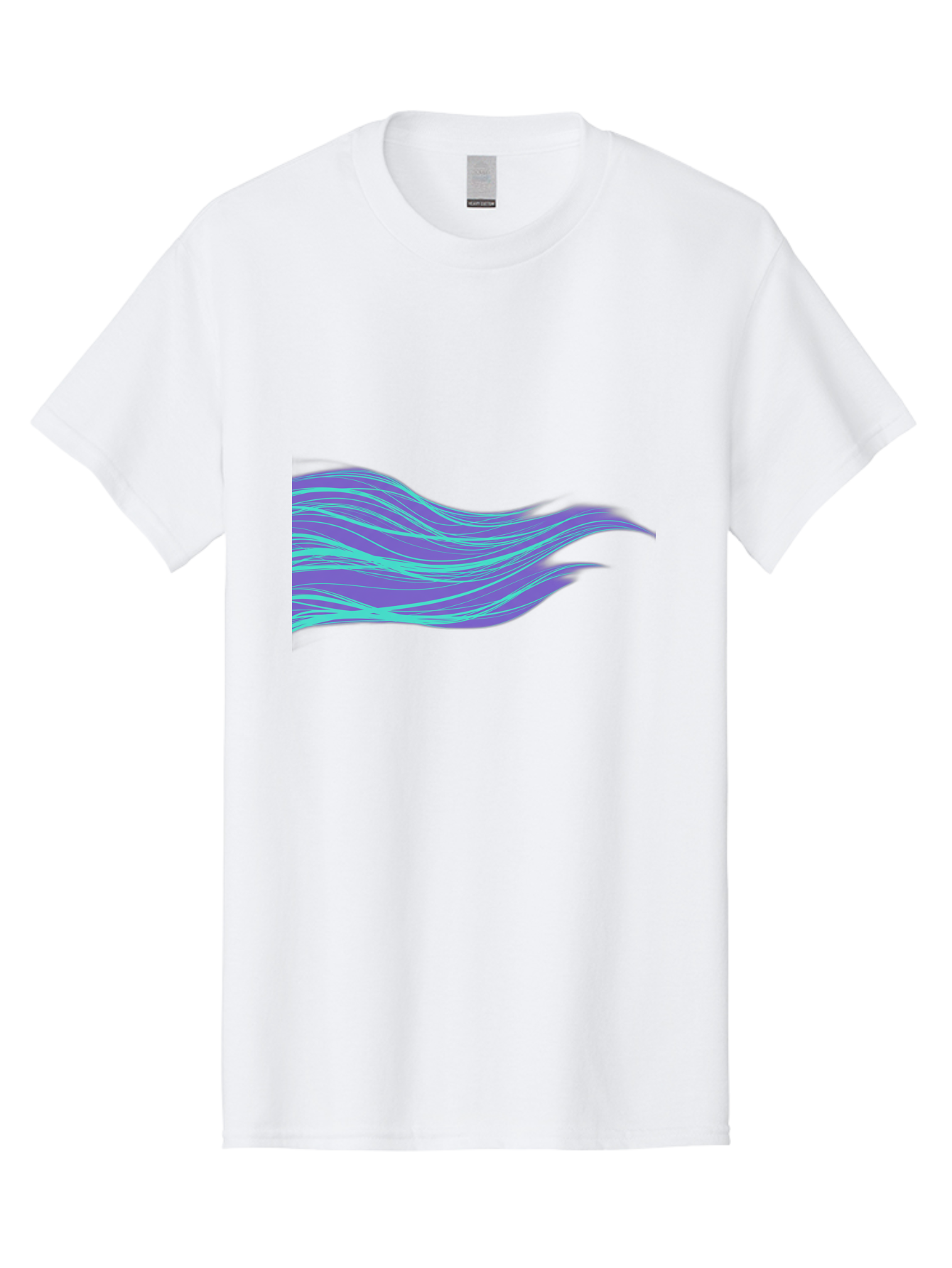 Purple-Wave-Lines Men'S Graphic Tee, 100% Cotton, Comfortable Casual Summer Wear, Machine Washable, Vintage Camera, Old Camera, Antique Camera, Black Camera, Classic Photography, Photography Equipment, Nostalgic Device, Film Camera, Camera Art Bag998