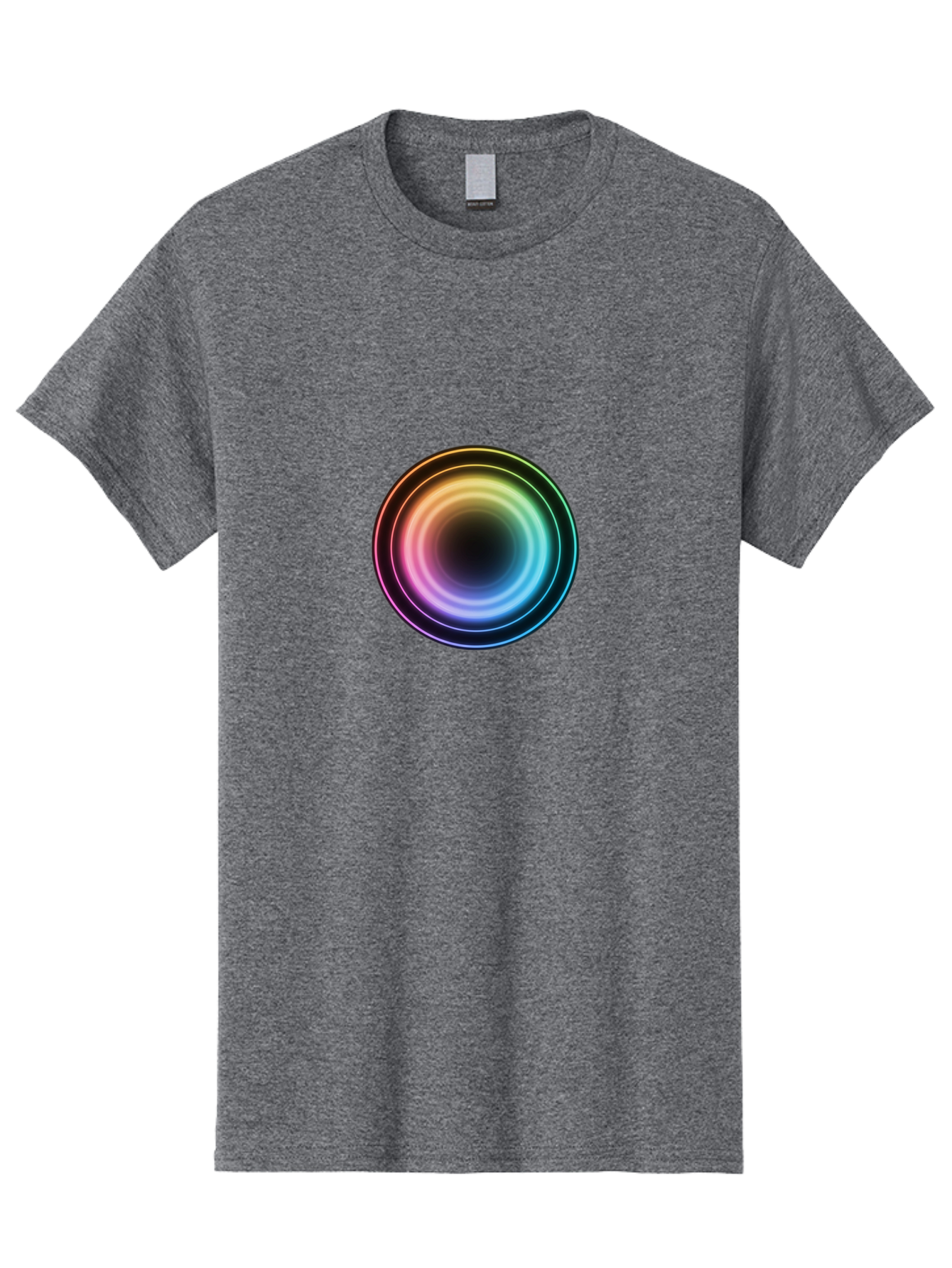 Rainbow-Circle Men'S Graphic Tee, 100% Cotton, Comfortable Casual Summer Wear, Machine Washable, Vintage Camera, Old Camera, Antique Camera, Black Camera, Classic Photography, Photography Equipment, Nostalgic Device, Film Camera, Camera Art Bah005