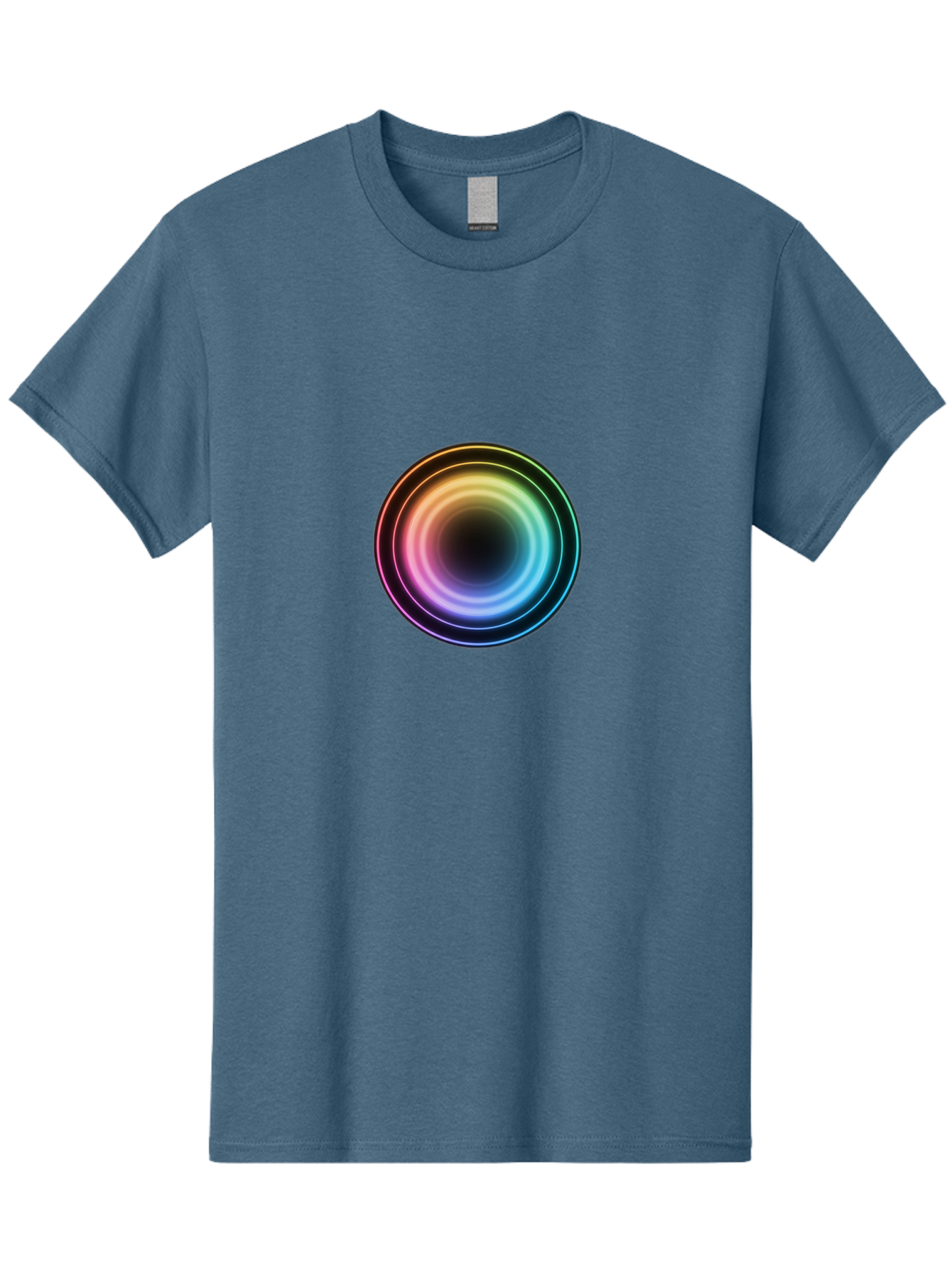 Rainbow-Circle Men'S Graphic Tee, 100% Cotton, Comfortable Casual Summer Wear, Machine Washable, Vintage Camera, Old Camera, Antique Camera, Black Camera, Classic Photography, Photography Equipment, Nostalgic Device, Film Camera, Camera Art Bah005