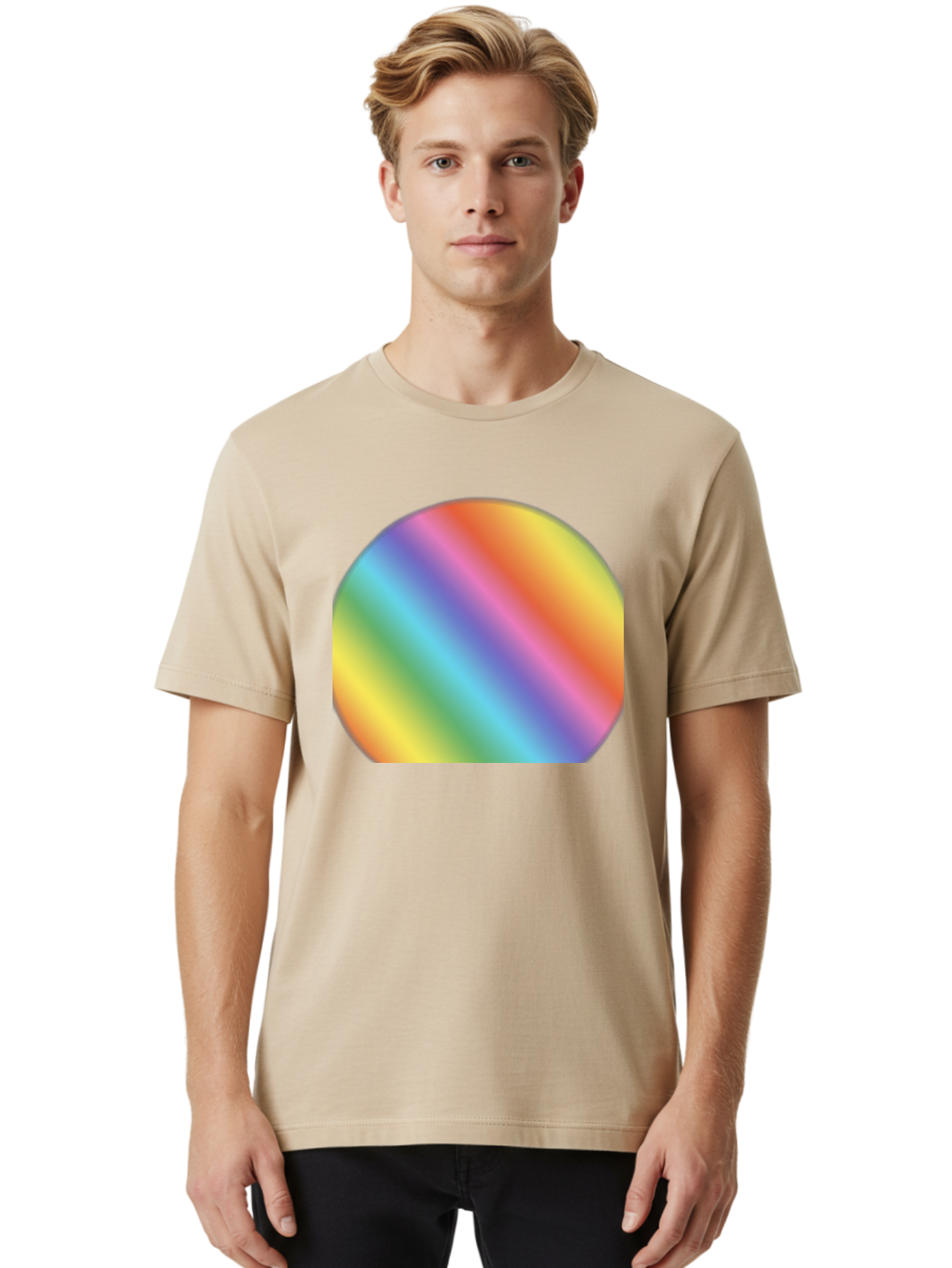Rainbow-Orb Men'S Graphic Tee, 100% Cotton, Comfortable Casual Summer Wear, Machine Washable, Vintage Camera, Old Camera, Antique Camera, Black Camera, Classic Photography, Photography Equipment, Nostalgic Device, Film Camera, Camera Art Bah006